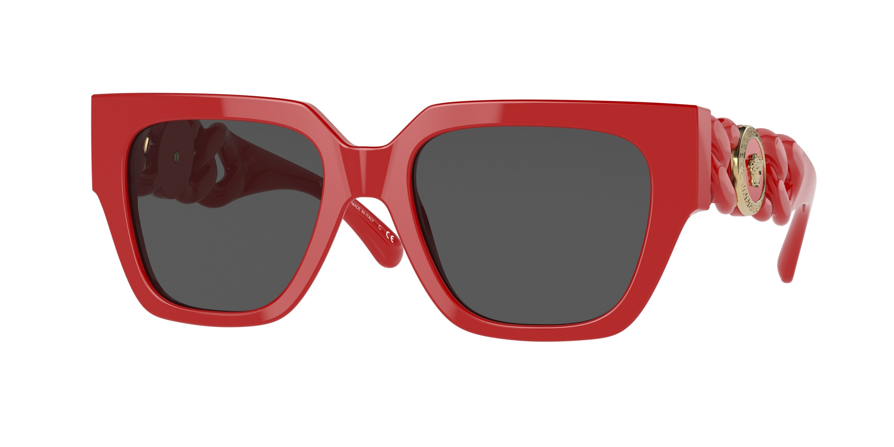 Versace VE4409F Phantos Sunglasses  506587-Red 52-140-19 - Color Map Red