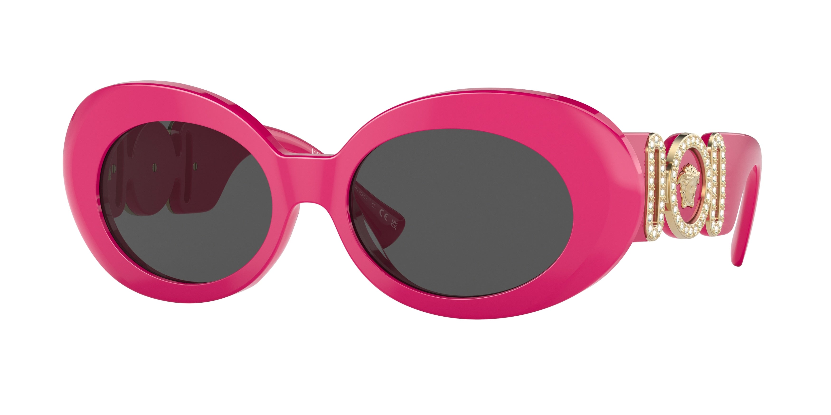 Versace VE4426BU Oval Sunglasses  536787-Fuchsia 54-145-18 - Color Map Pink