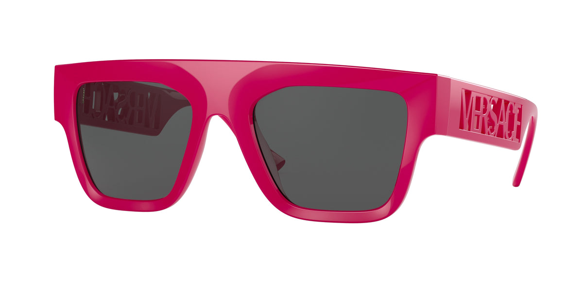 Versace VE4430U Rectangle Sunglasses  536787-Fuxia 53-140-20 - Color Map Pink
