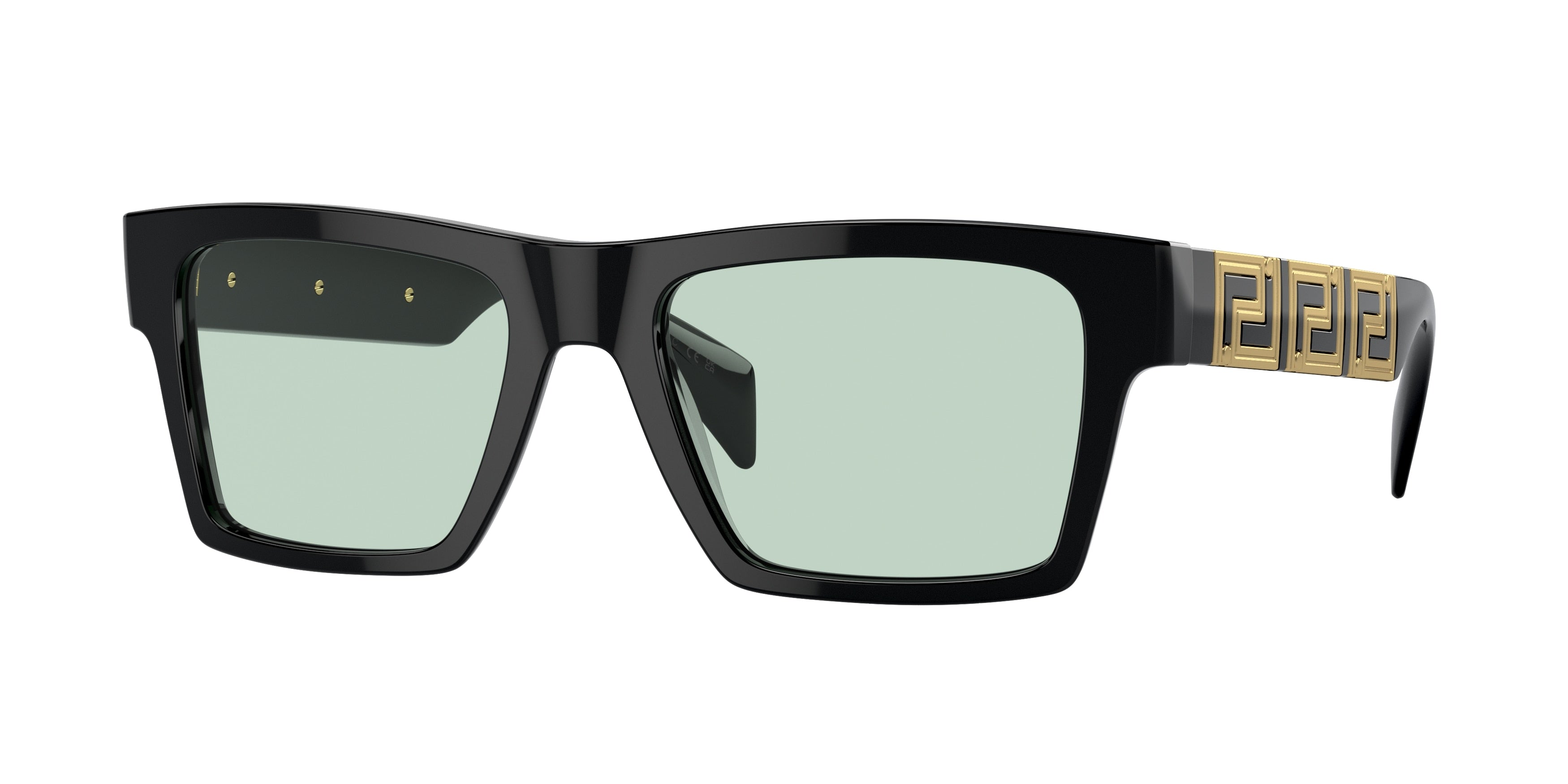 Versace VE4445 Rectangle Sunglasses  GB1/M1-Black 54-145-19 - Color Map Black