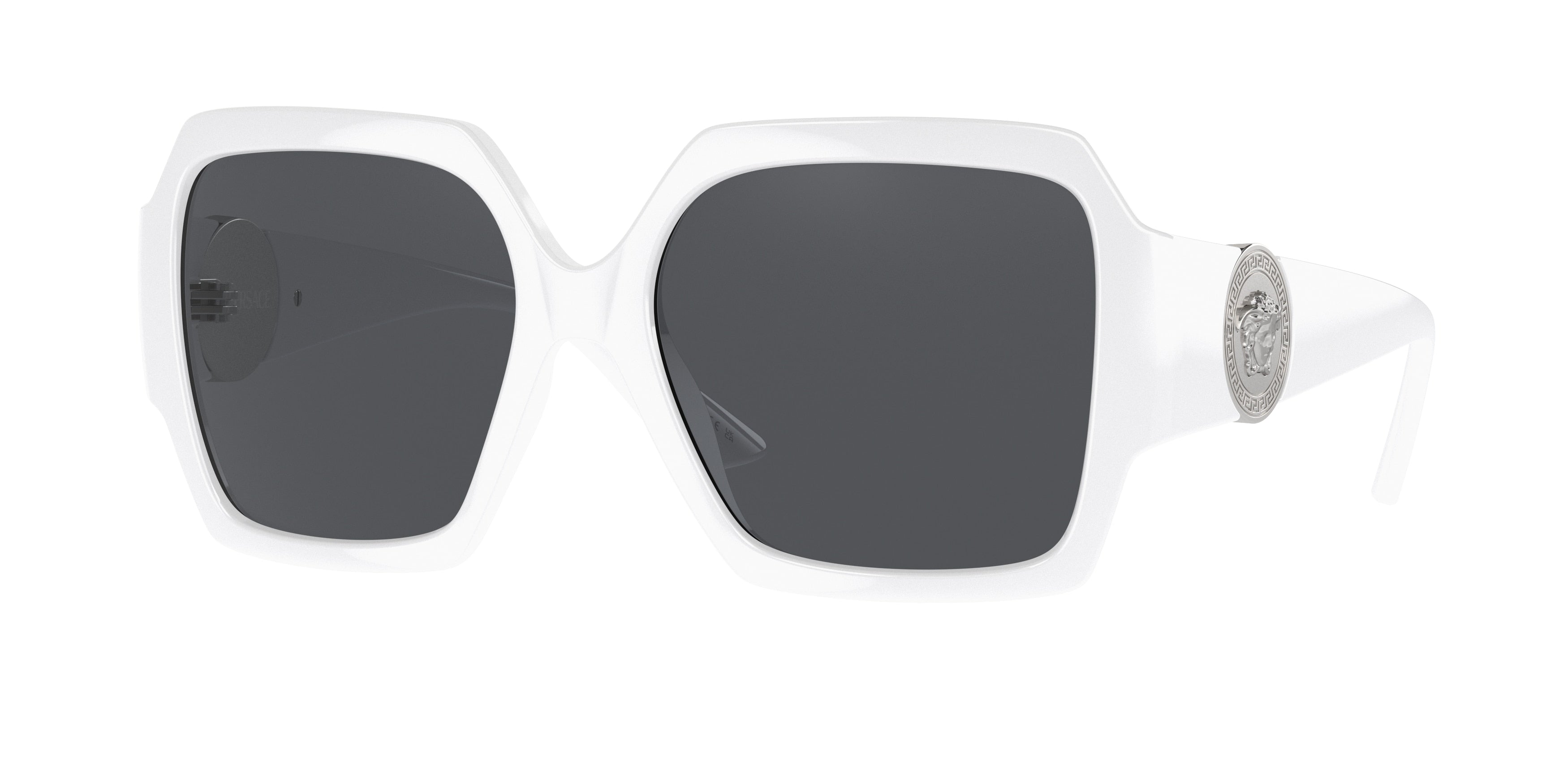 Versace VE4453 Square Sunglasses  314/87-White 56-135-17 - Color Map White