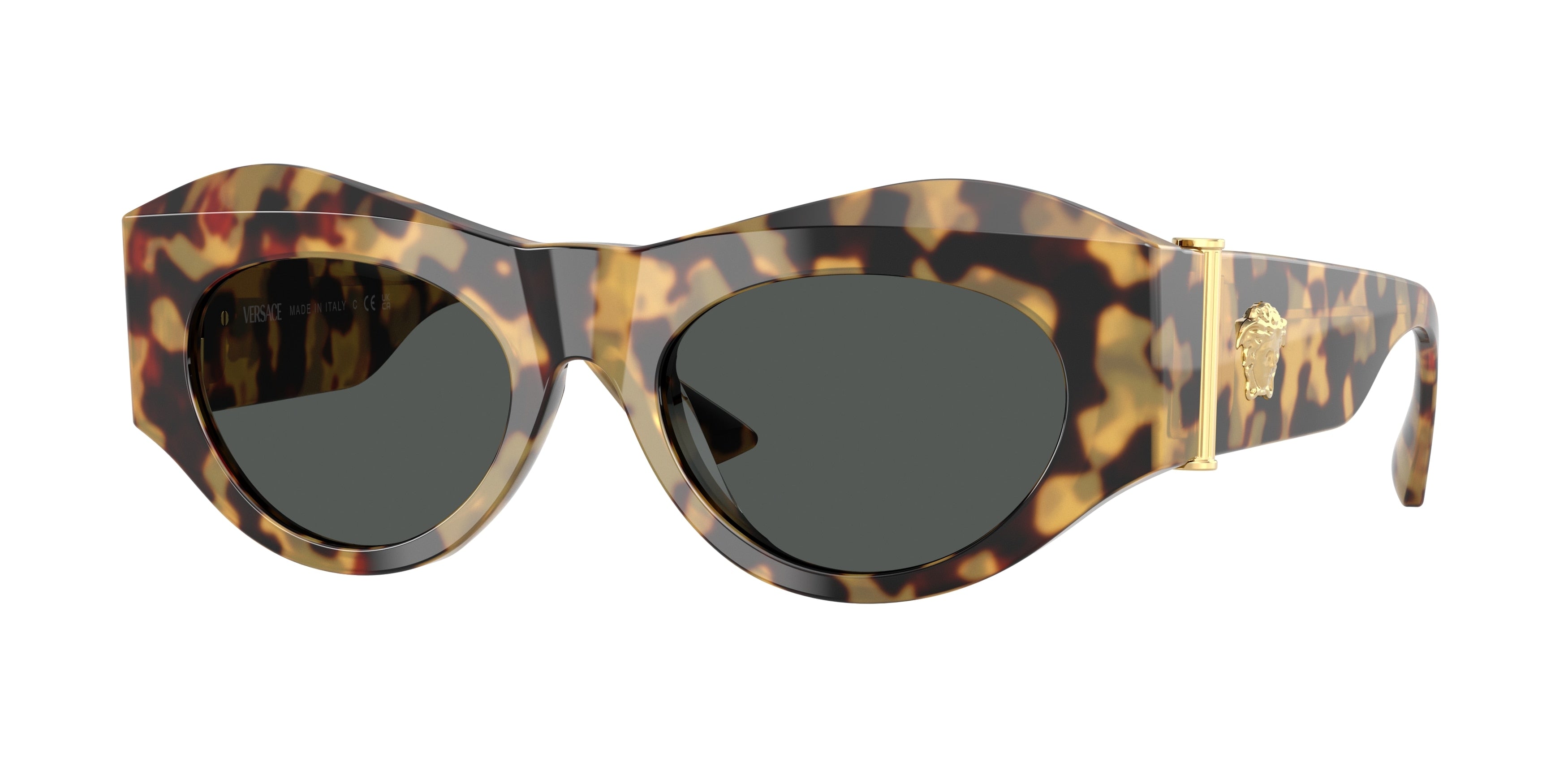Versace VE4477U Irregular Sunglasses  777/87-Brown Yellow Havana 52-135-19 - Color Map Tortoise