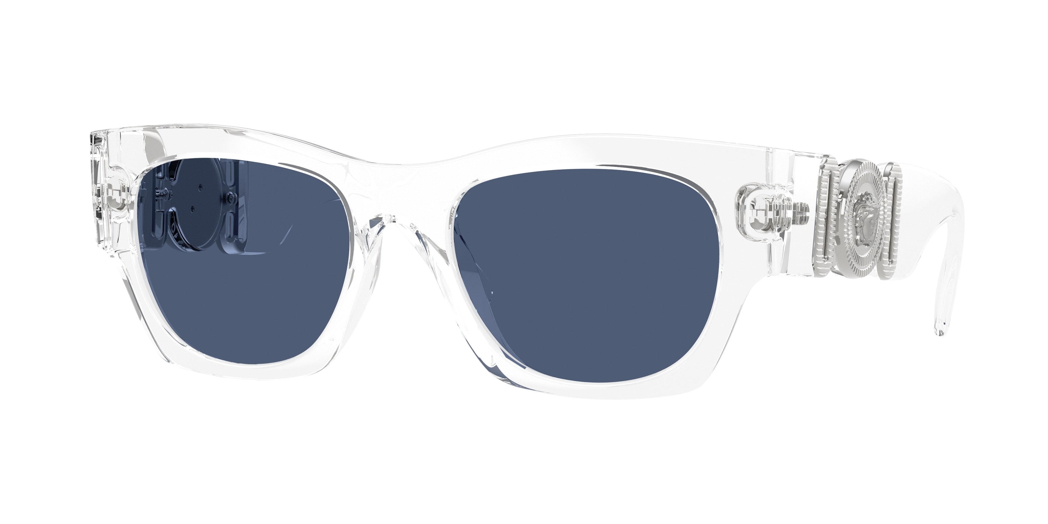Versace VE4479U Square Sunglasses  148/80-Crystal 52-140-19 - Color Map Transparent