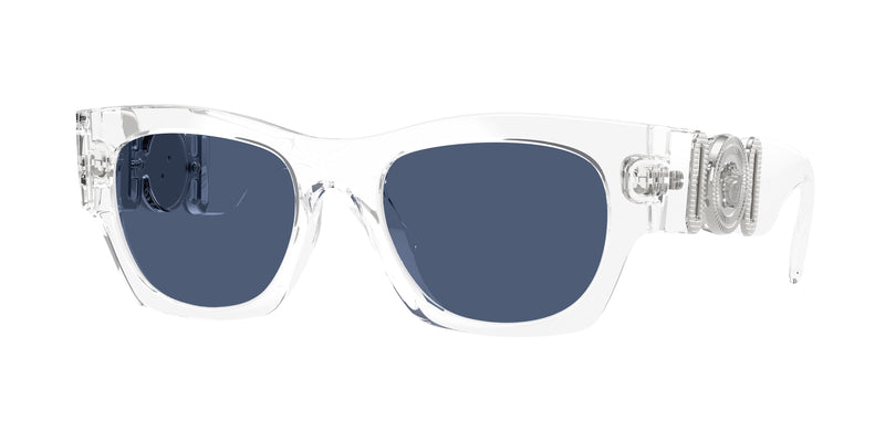 Versace VE4479U Square Sunglasses  148/80-Crystal 52-140-19 - Color Map Transparent