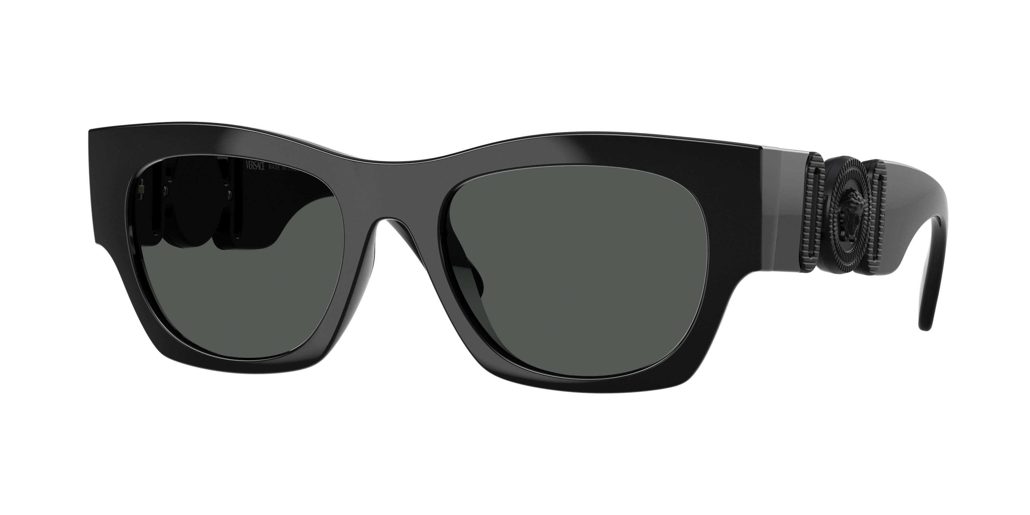 Versace VE4479U Square Sunglasses  536087-Black 52-140-19 - Color Map Black