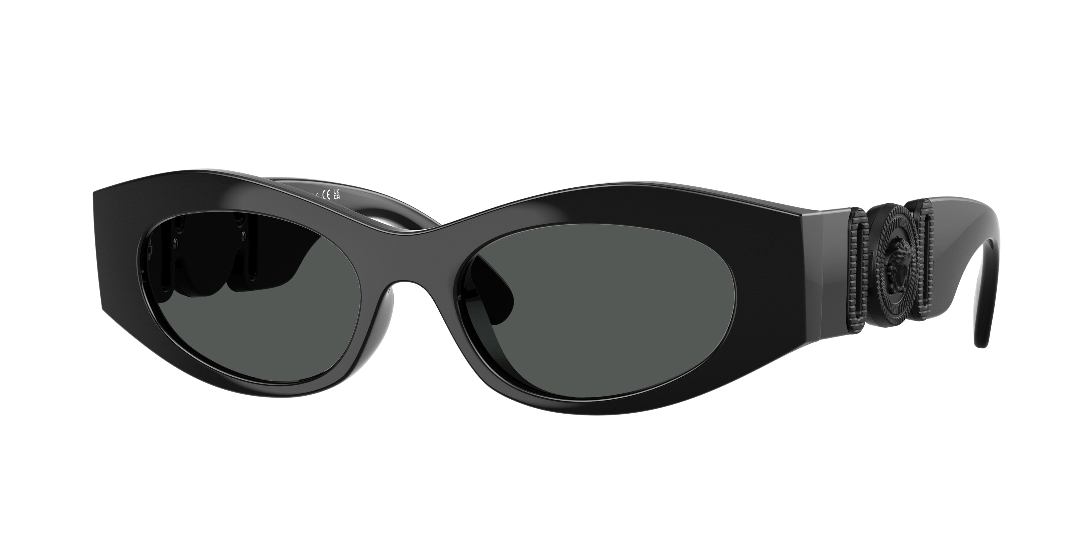 Versace VE4480U Cat Eye Sunglasses  536087-Black 51-140-18 - Color Map Black