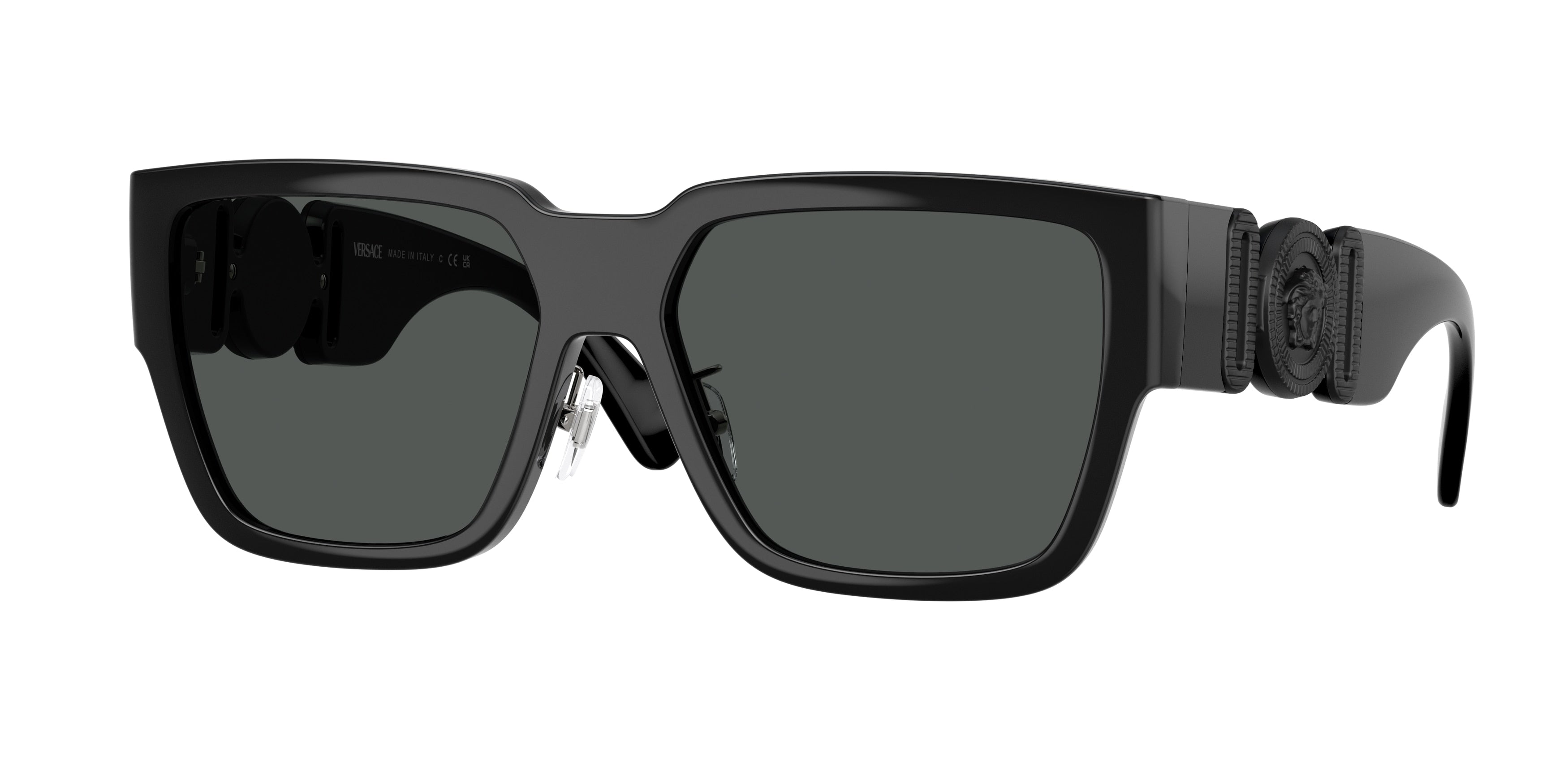 Versace VE4483D Square Sunglasses  536087-Black 57-140-16 - Color Map Black