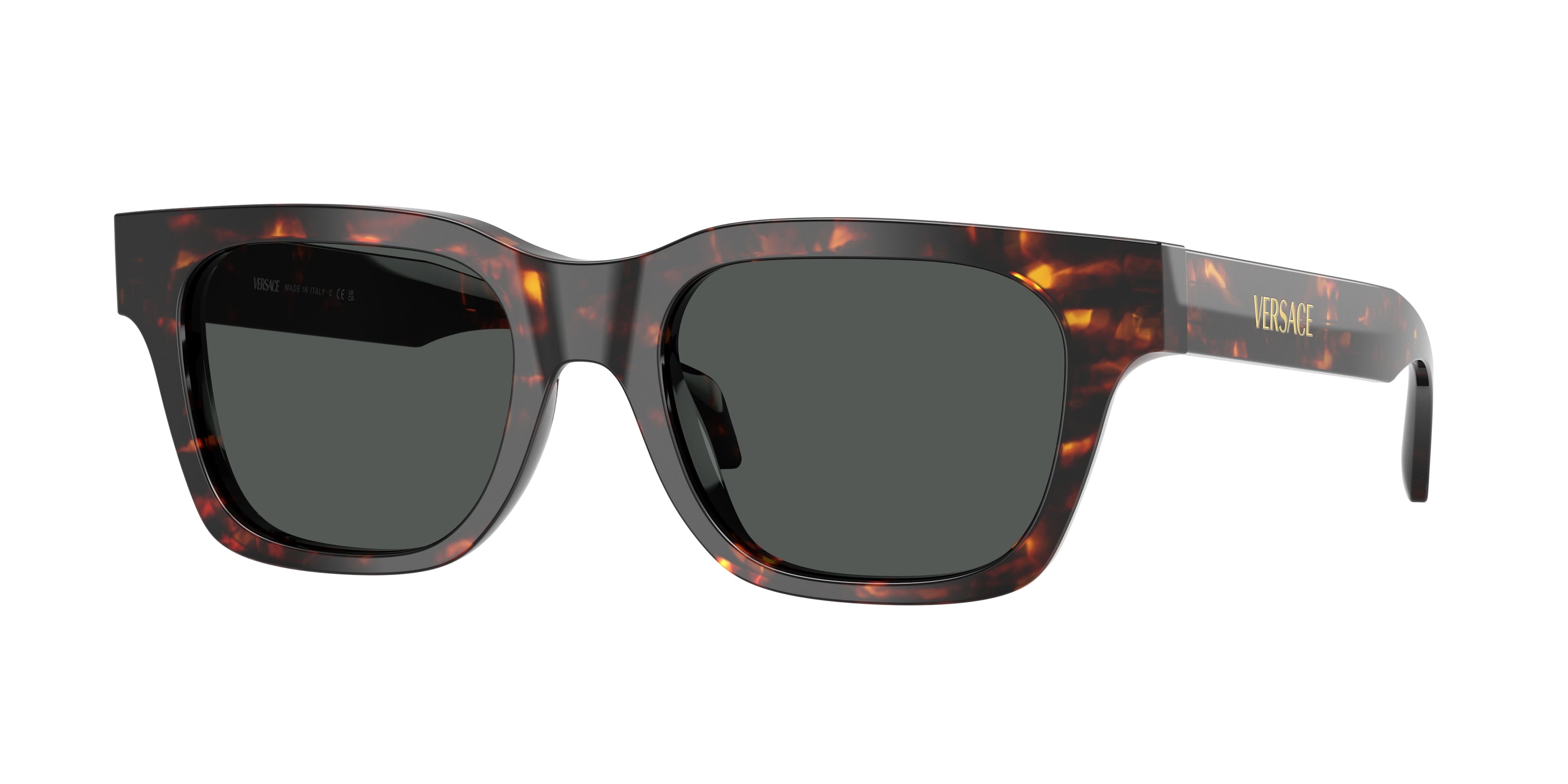 Versace VE4486F Square Sunglasses  550987-Havana 52-140-19 - Color Map Tortoise