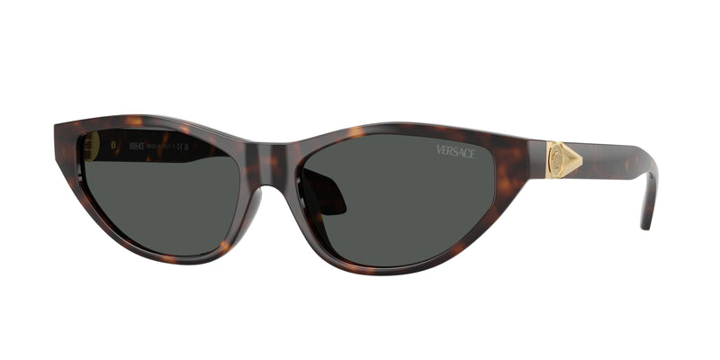Versace VE4491U Cat Eye Sunglasses  108/87-Havana 55-140-16 - Color Map Tortoise