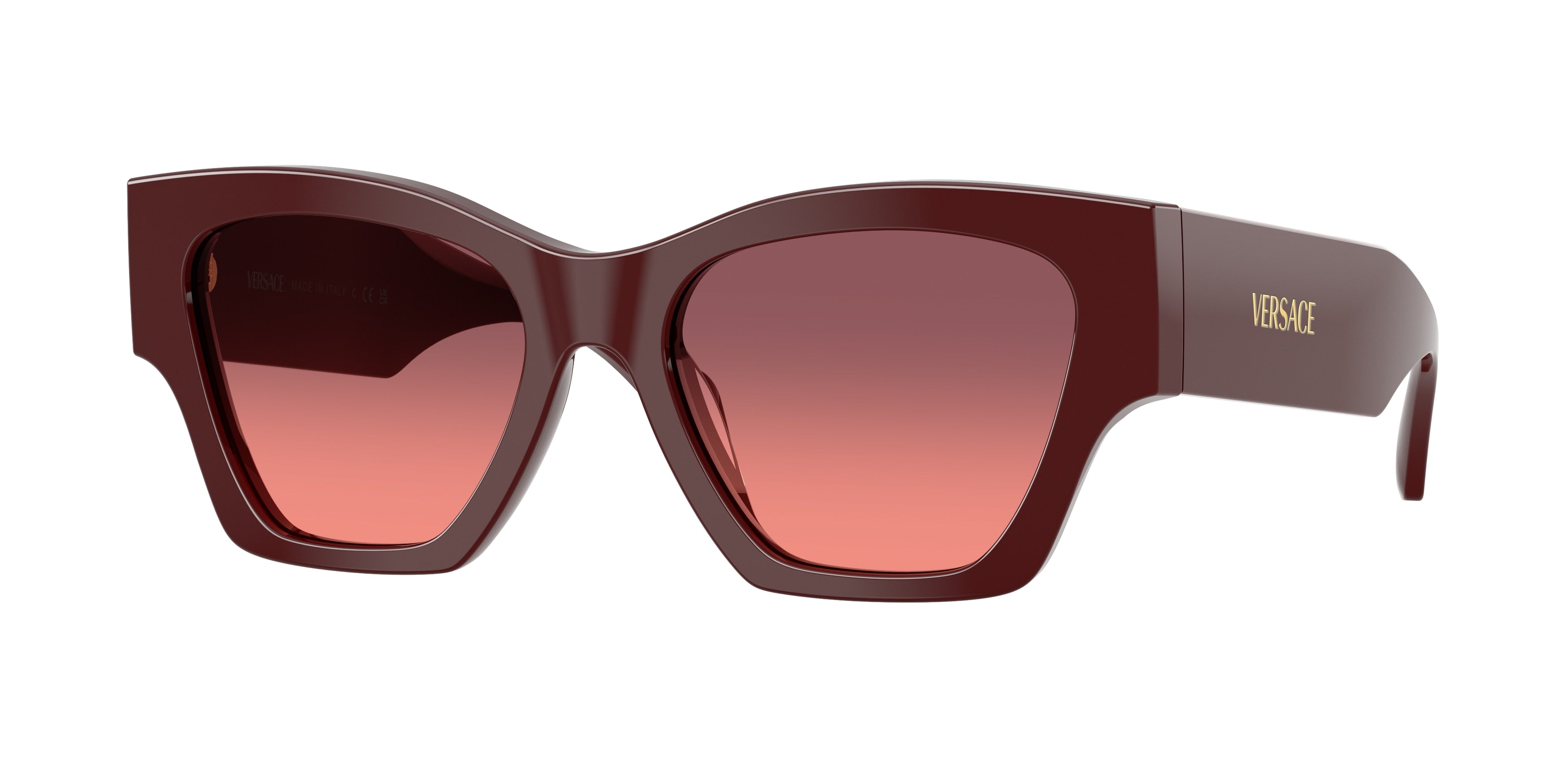 Versace VE4492U Square Sunglasses  551520-Burgundy 53-140-18 - Color Map Violet
