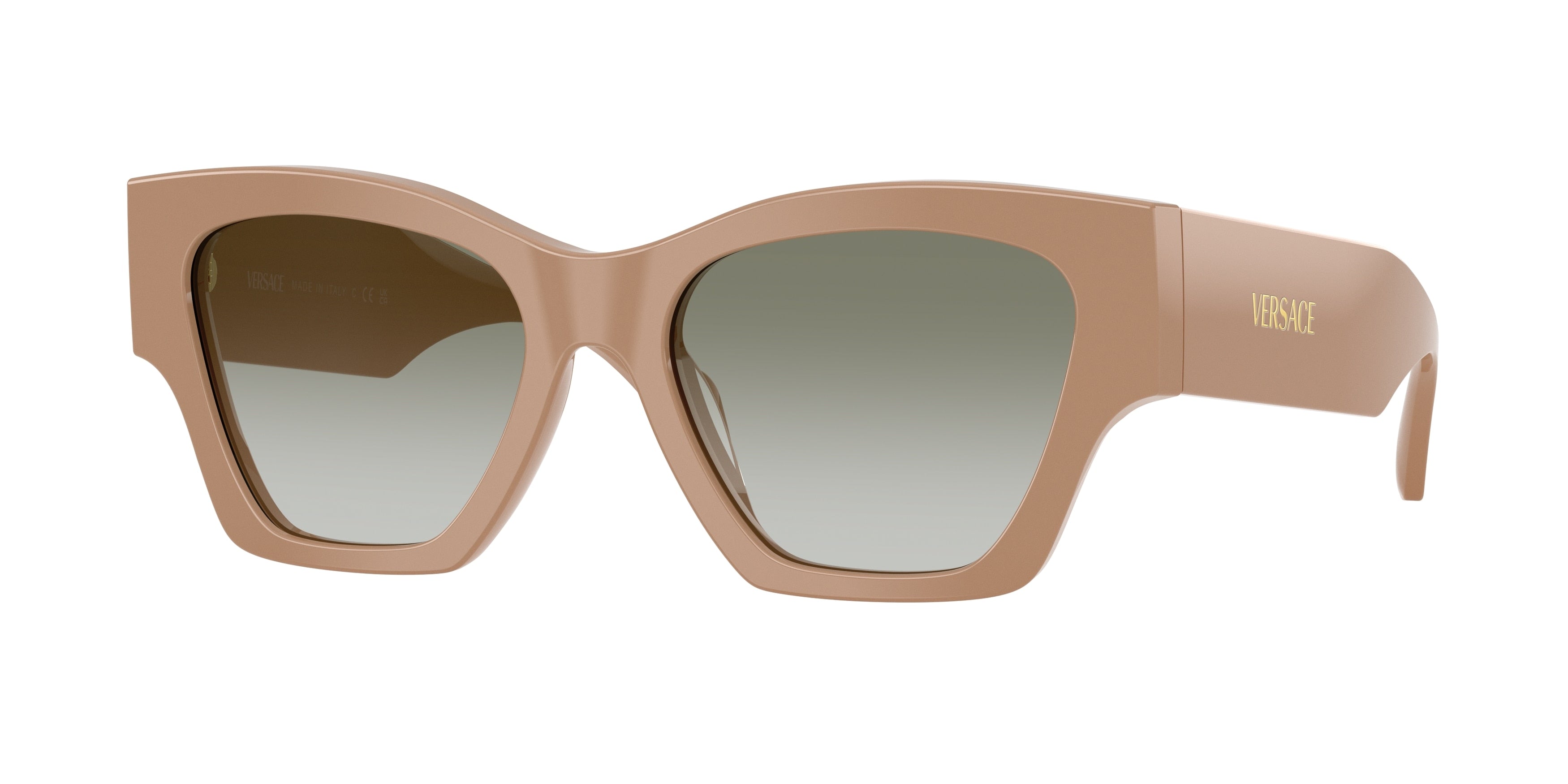 Versace VE4492U Square Sunglasses  55178E-Solid Camel 53-140-18 - Color Map Brown