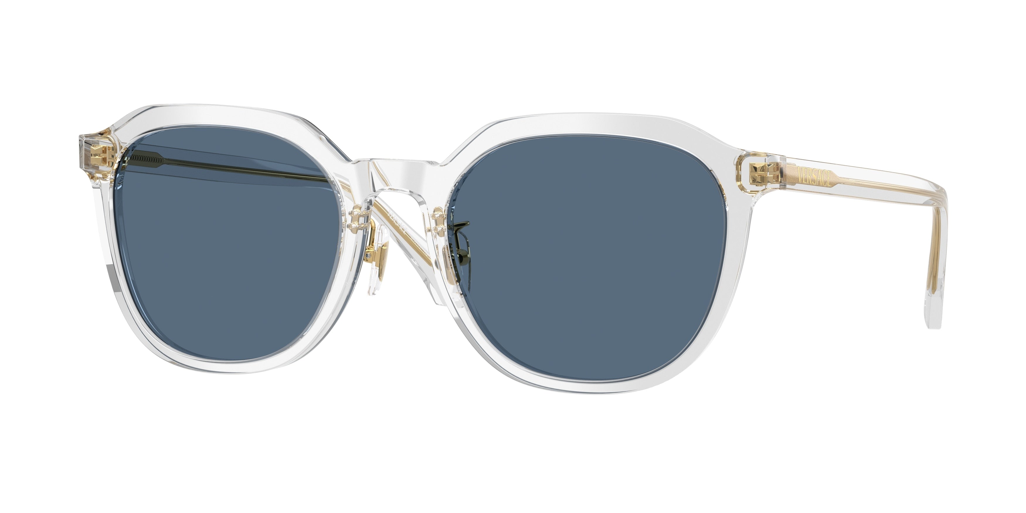 Versace VE4493D Phantos Sunglasses  551971-Transparent Grey 55-140-21 - Color Map Grey