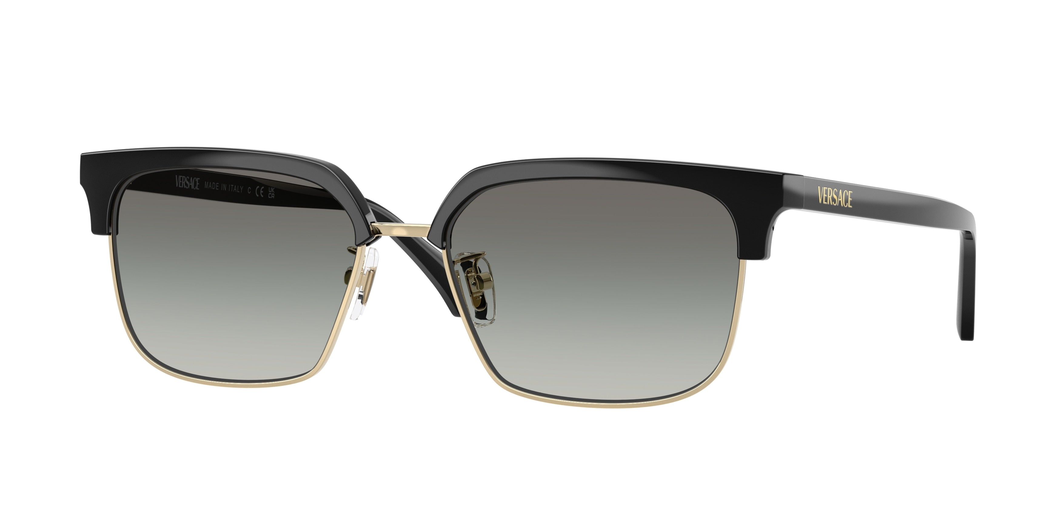 Versace VE4494D Square Sunglasses  GB1/11-Black 56-140-17 - Color Map Black