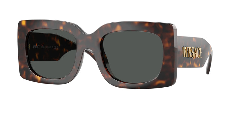 Versace VE4496U Square Sunglasses  108/87-Havana 54-140-21 - Color Map Tortoise