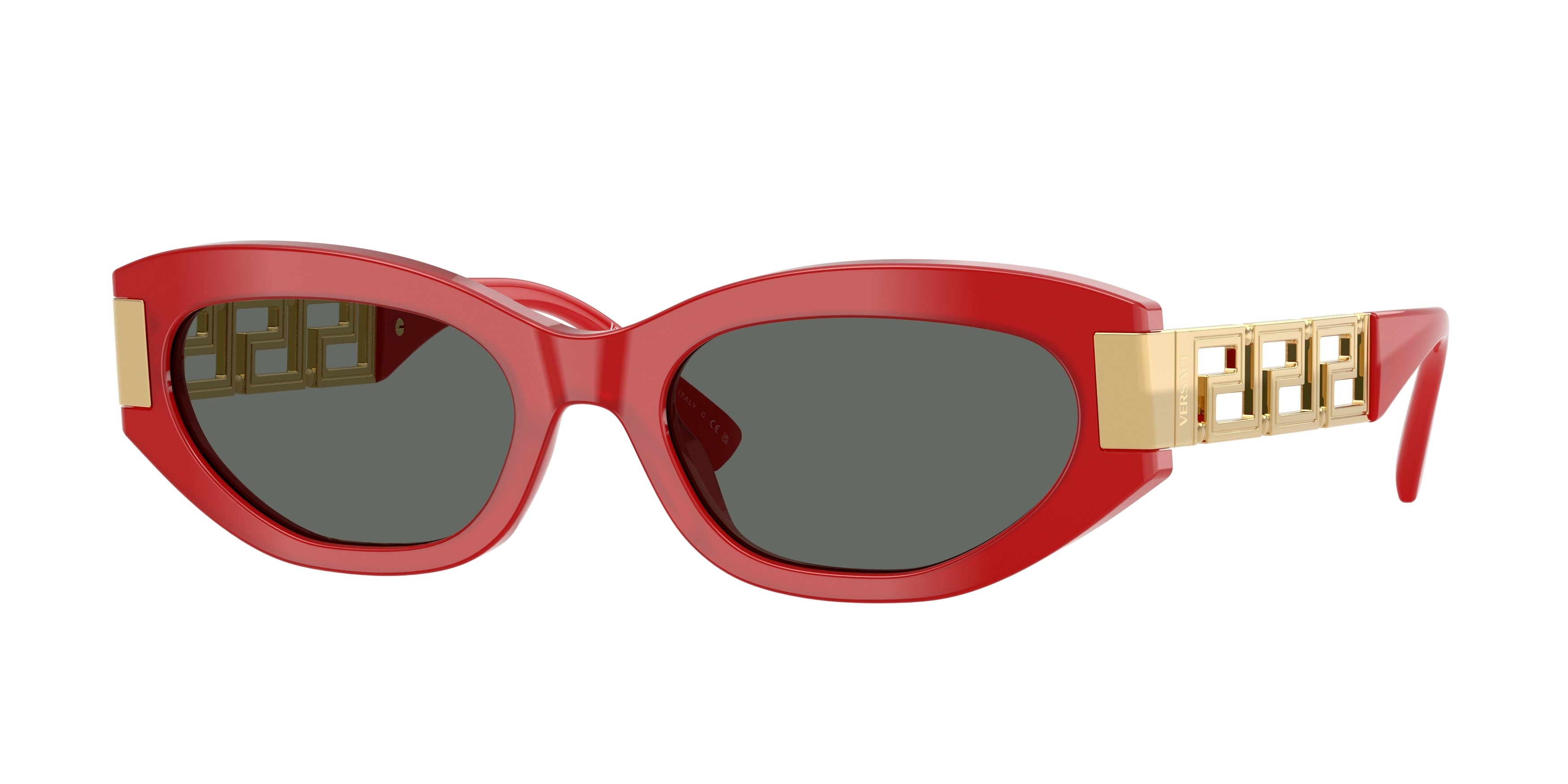 Versace VE4501F Cat Eye Sunglasses  554287-Full Red 54-145-19 - Color Map Red