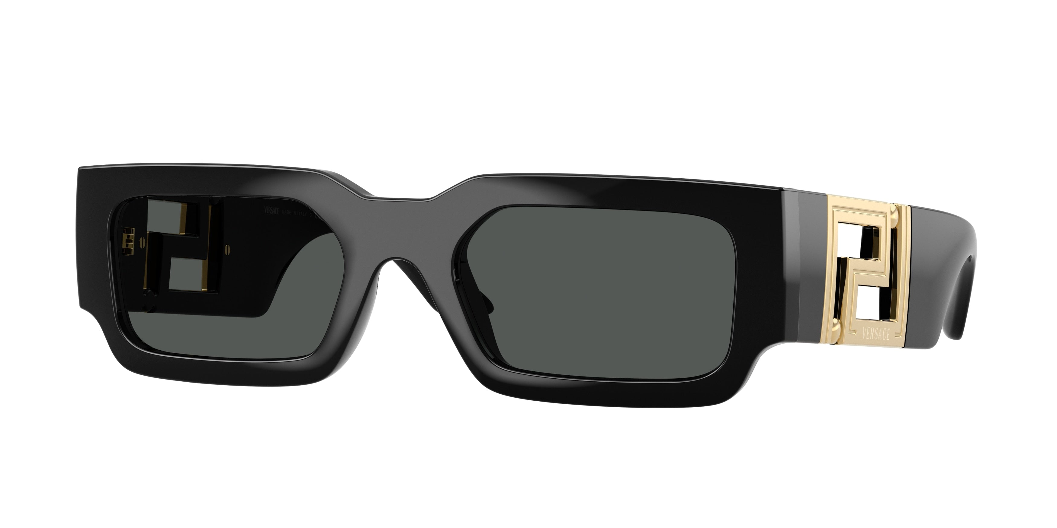 Versace VE4506U Rectangle Sunglasses  GB1/87-Black 54-140-21 - Color Map Black