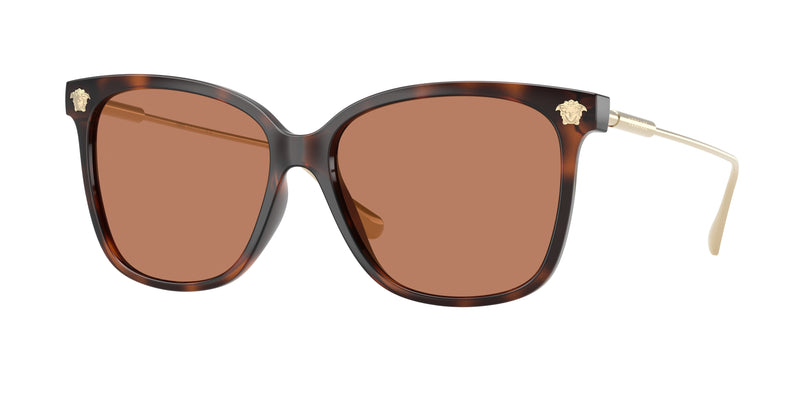 Versace VE4507U Square Sunglasses  108/73-Havana 57-145-15 - Color Map Tortoise