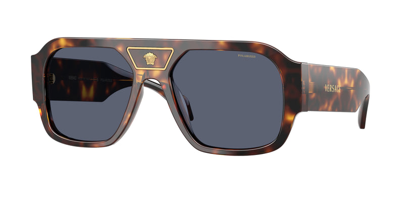 Versace VE4508U Square Sunglasses  55372V-Havana 56-140-18 - Color Map Tortoise
