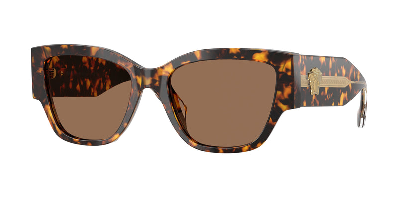Versace VE4509U Cat Eye Sunglasses  551473-Havana Yellow 55-140-18 - Color Map Tortoise