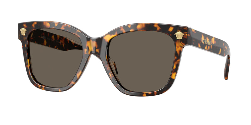 Versace VE4511F Square Sunglasses  5514/3-Havana Yellow 55-140-19 - Color Map Tortoise