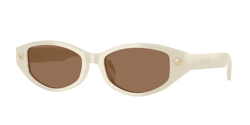 Versace VE4512D Cat Eye Sunglasses  554473-White Talc 54-140-17 - Color Map White