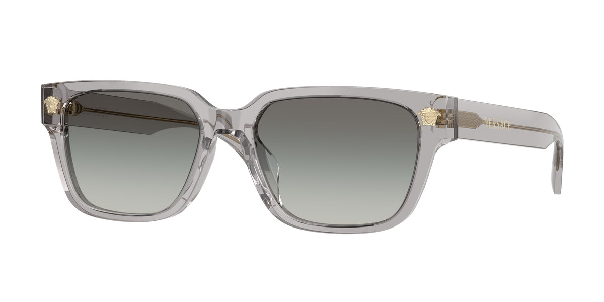 Versace VE4513D Rectangle Sunglasses  593/11-Transparent Grey 56-140-17 - Color Map Grey