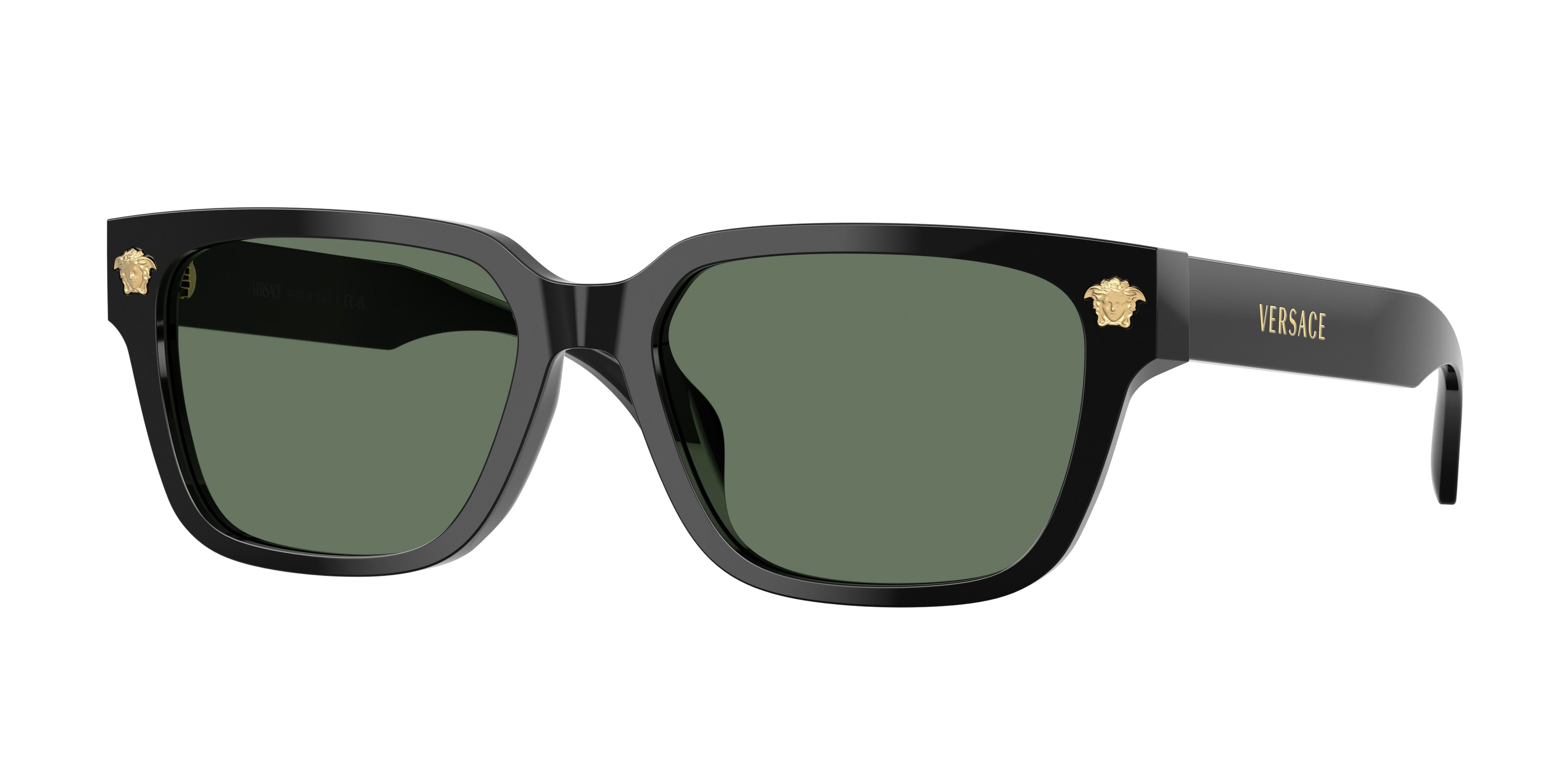 Versace VE4513D Rectangle Sunglasses  GB1/82-Black 56-140-17 - Color Map Black