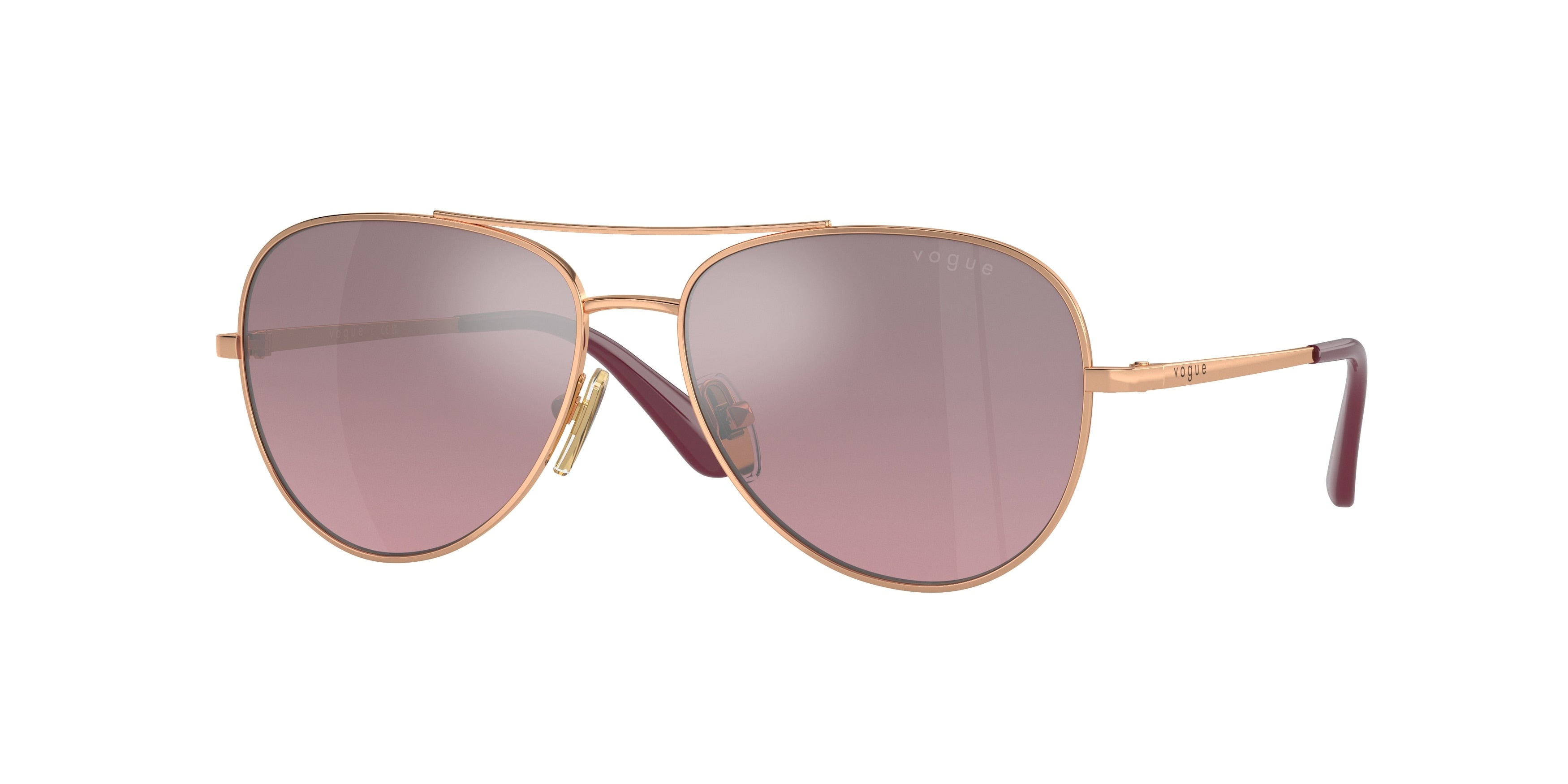 VOGUE JUNIOR SUN VJ1001 Pilot Sunglasses  51527A-Rose Gold 49-115-14 - Color Map Gold