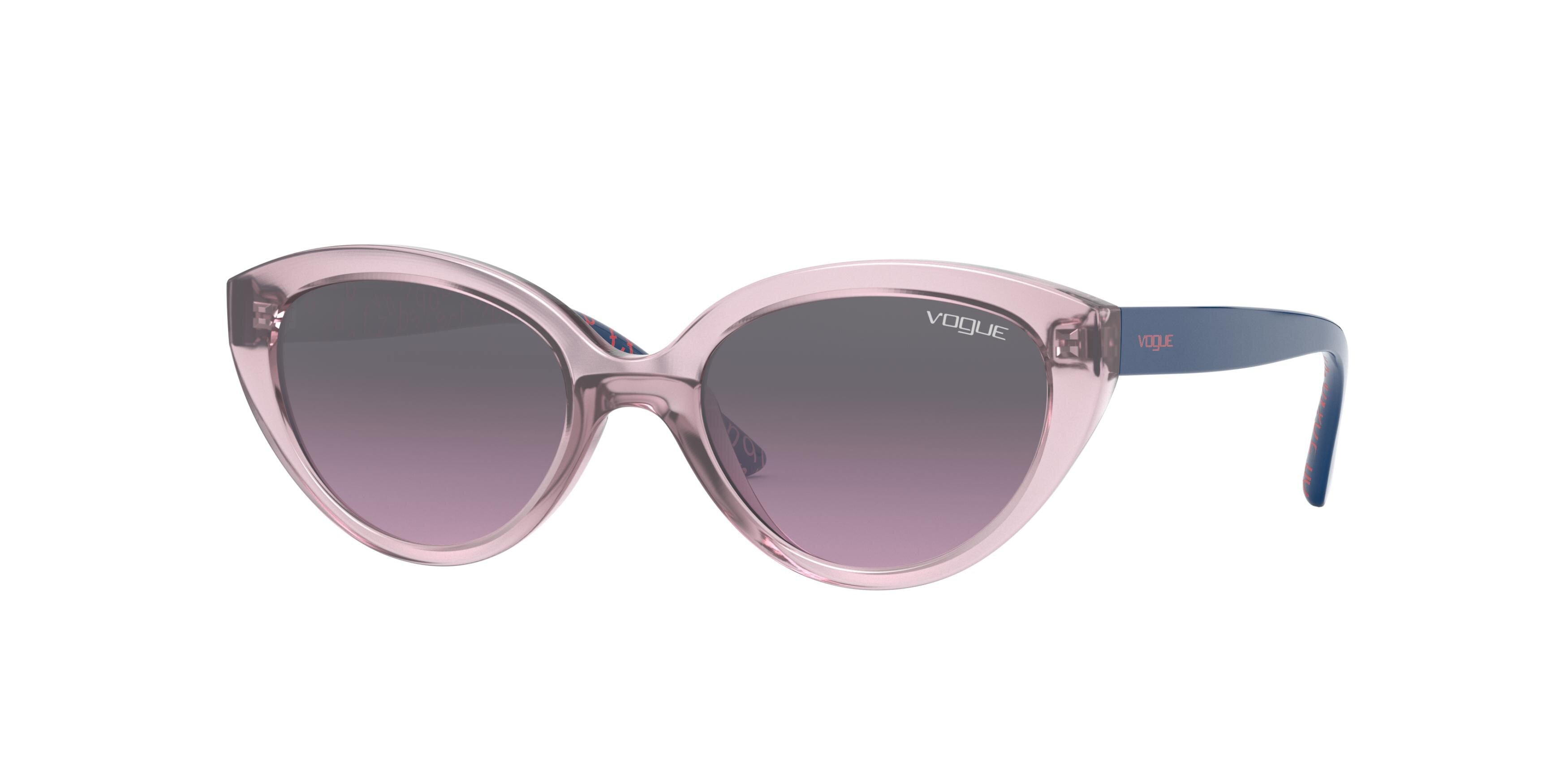 VOGUE JUNIOR SUN VJ2002 Cat Eye Sunglasses  278090-Top Transparent Purple 46-125-17 - Color Map Violet