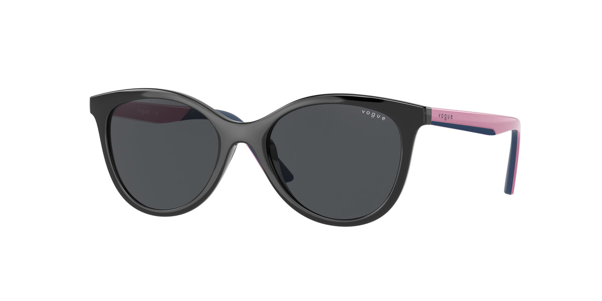 VOGUE JUNIOR SUN VJ2013 Butterfly Sunglasses  W44/87-Black 46-125-16 - Color Map Black