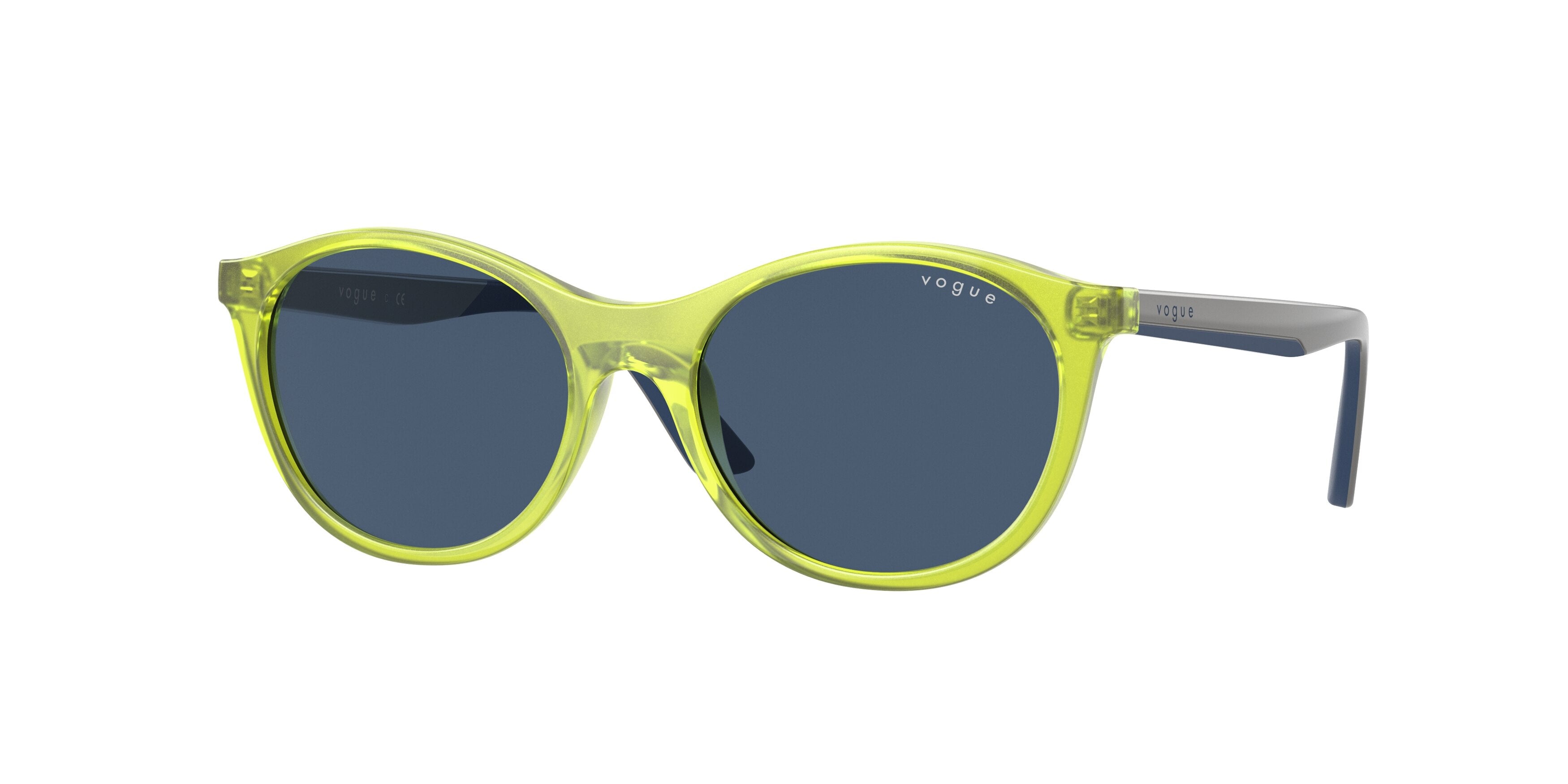 VOGUE JUNIOR SUN VJ2015 Oval Sunglasses  299180-Transparent Green 48-125-16 - Color Map Green