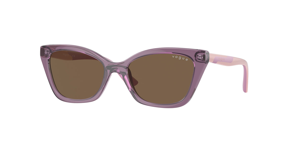VOGUE JUNIOR SUN VJ2020 Cat Eye Sunglasses  306473-Transparent Violet 48-125-16 - Color Map Violet
