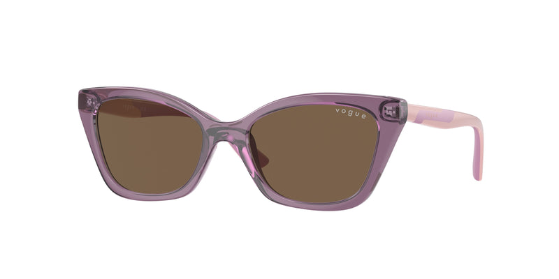 VOGUE JUNIOR SUN VJ2020 Cat Eye Sunglasses  306473-Transparent Violet 48-125-16 - Color Map Violet