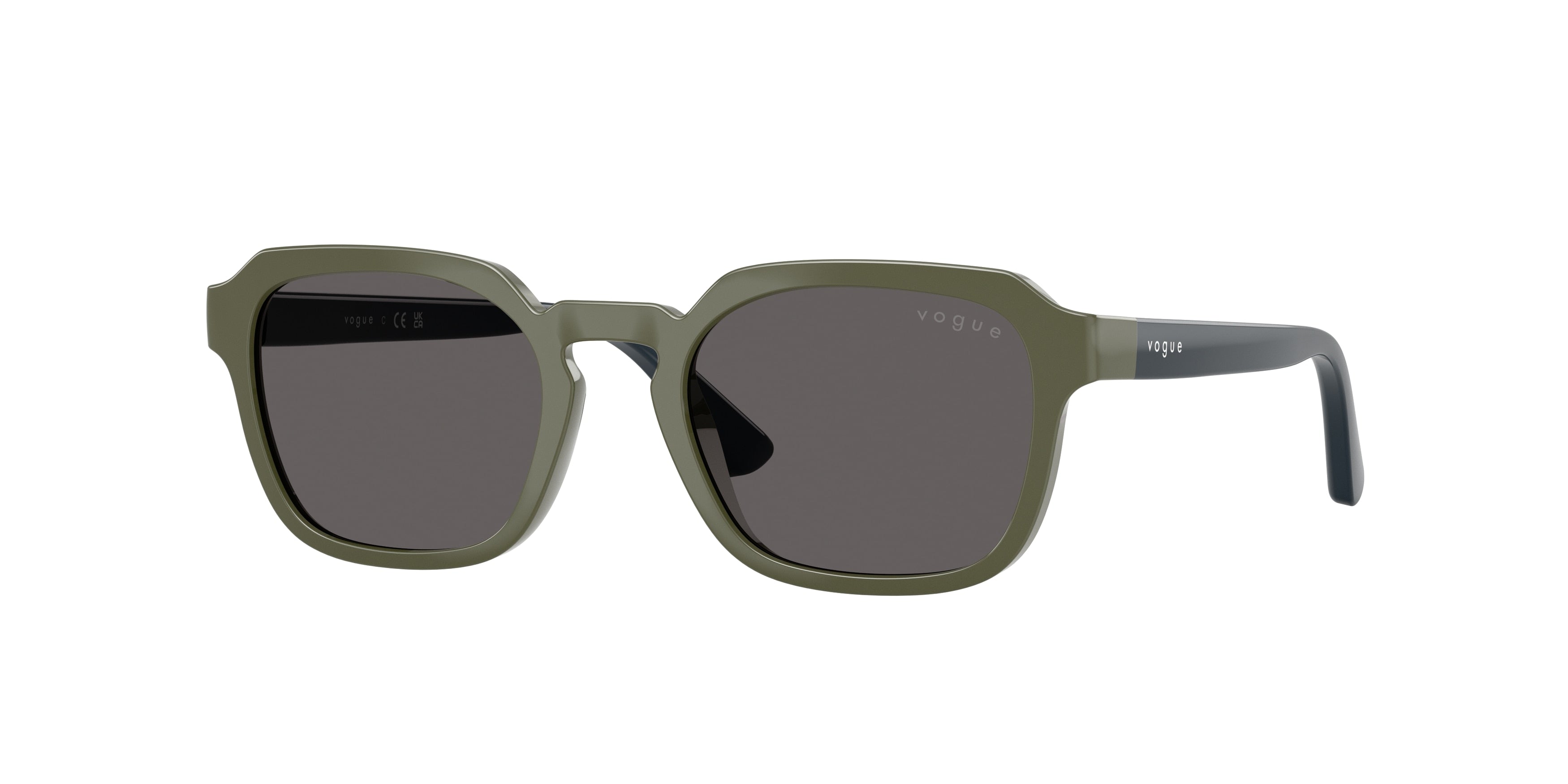 VOGUE JUNIOR SUN VJ2025 Irregular Sunglasses  318587-Full Army Green 46-130-18 - Color Map Green