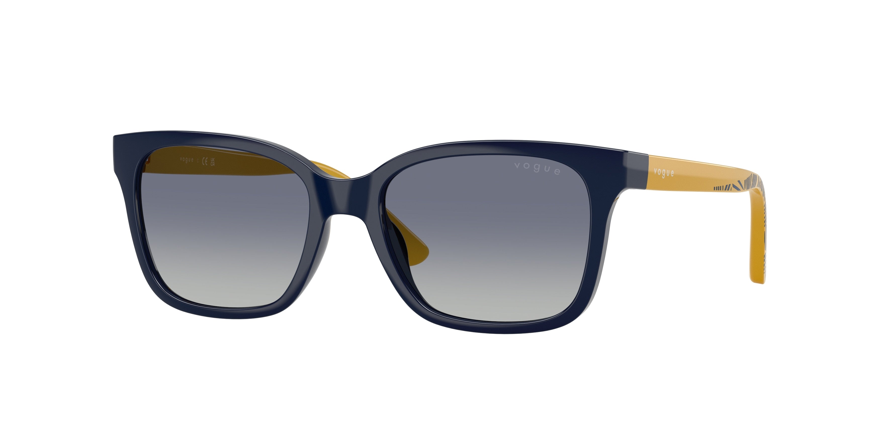 VOGUE JUNIOR SUN VJ2027 Rectangle Sunglasses  31054L-Full Dark Blue 49-130-16 - Color Map Blue