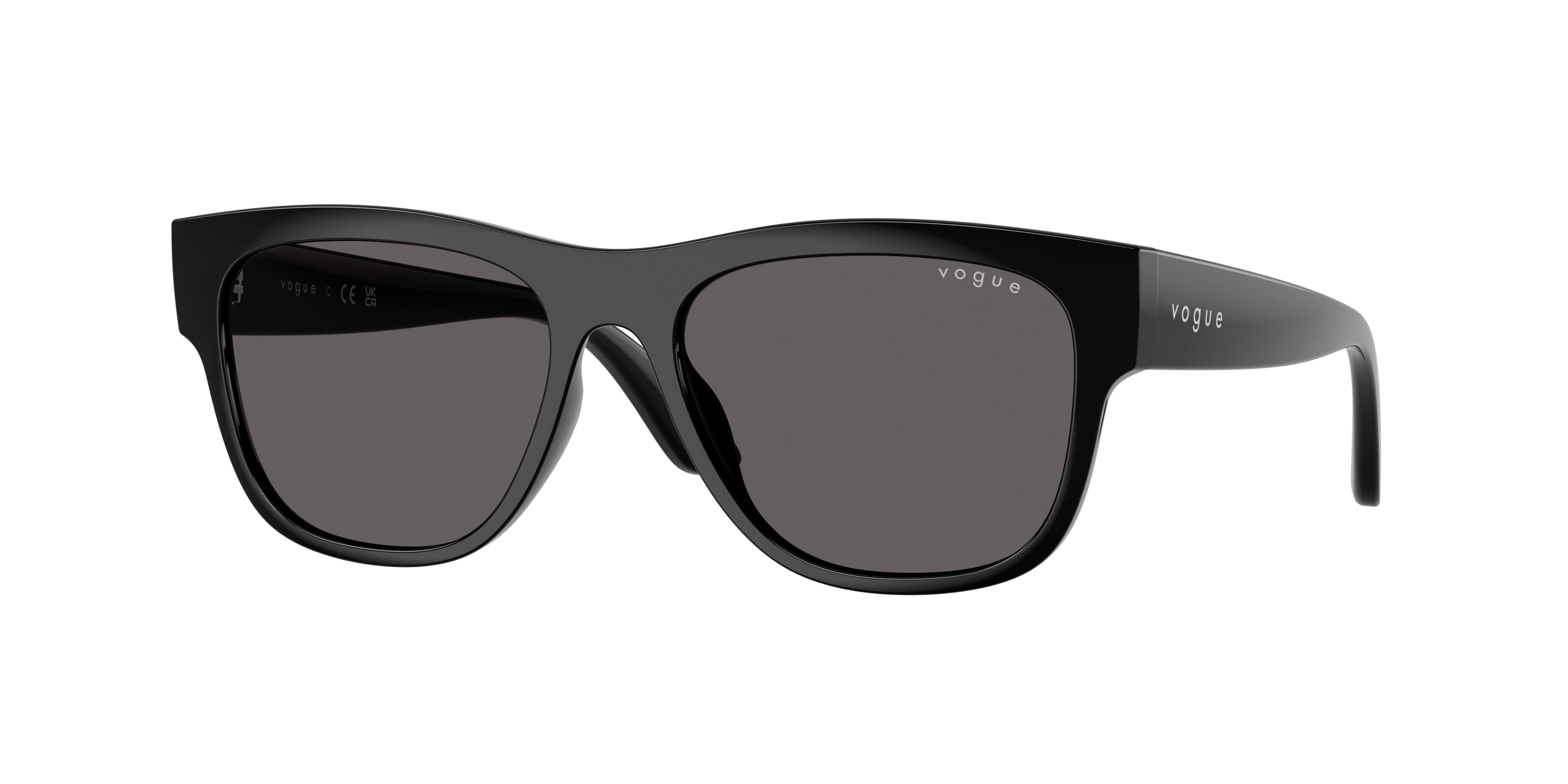 VOGUE JUNIOR SUN VJ2030 Pillow Sunglasses  W44/87-Black 52-134-16 - Color Map Black