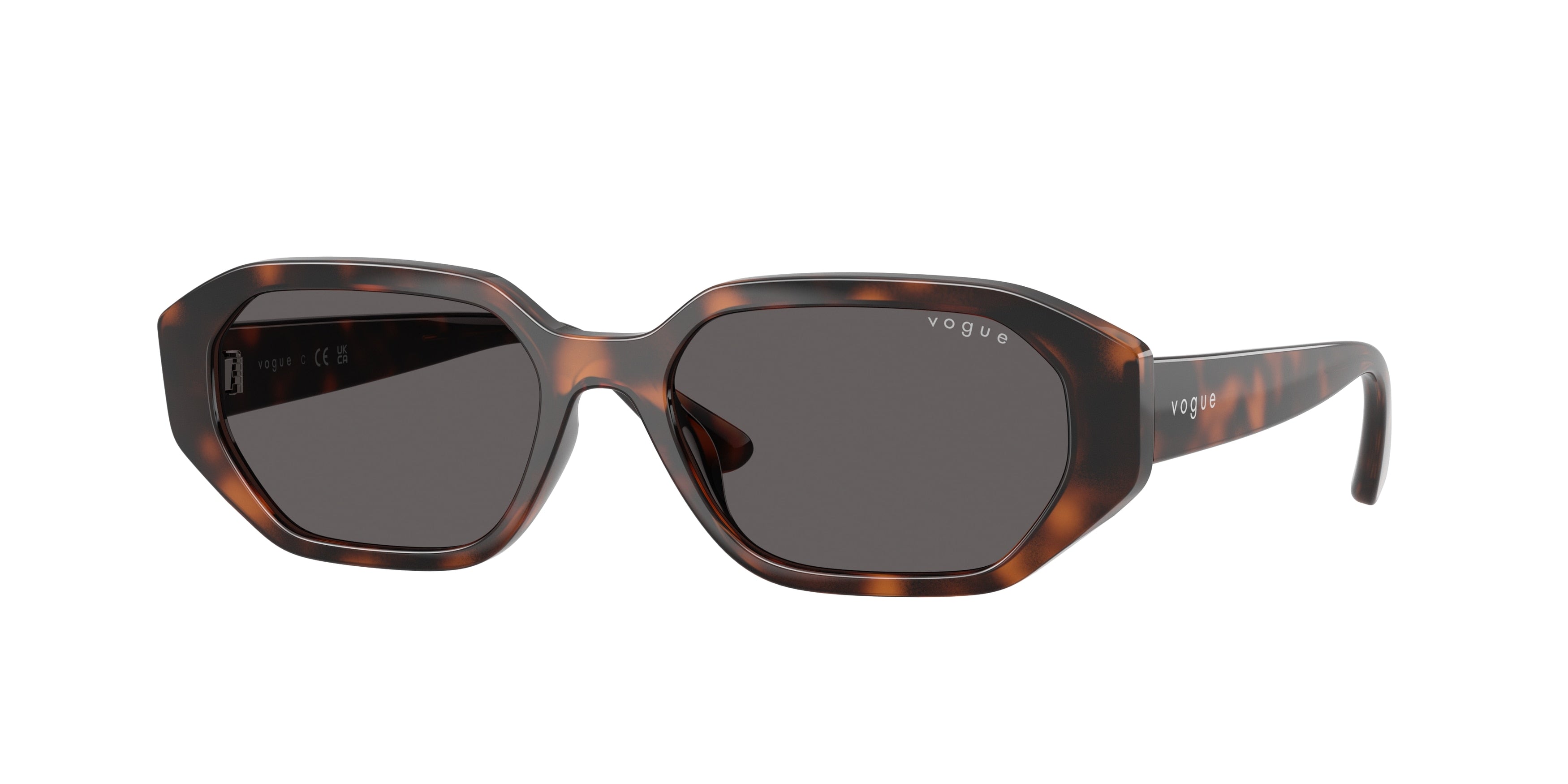 VOGUE JUNIOR SUN VJ2034 Irregular Sunglasses  271887-Total Dark Havana 52-132-16 - Color Map Brown