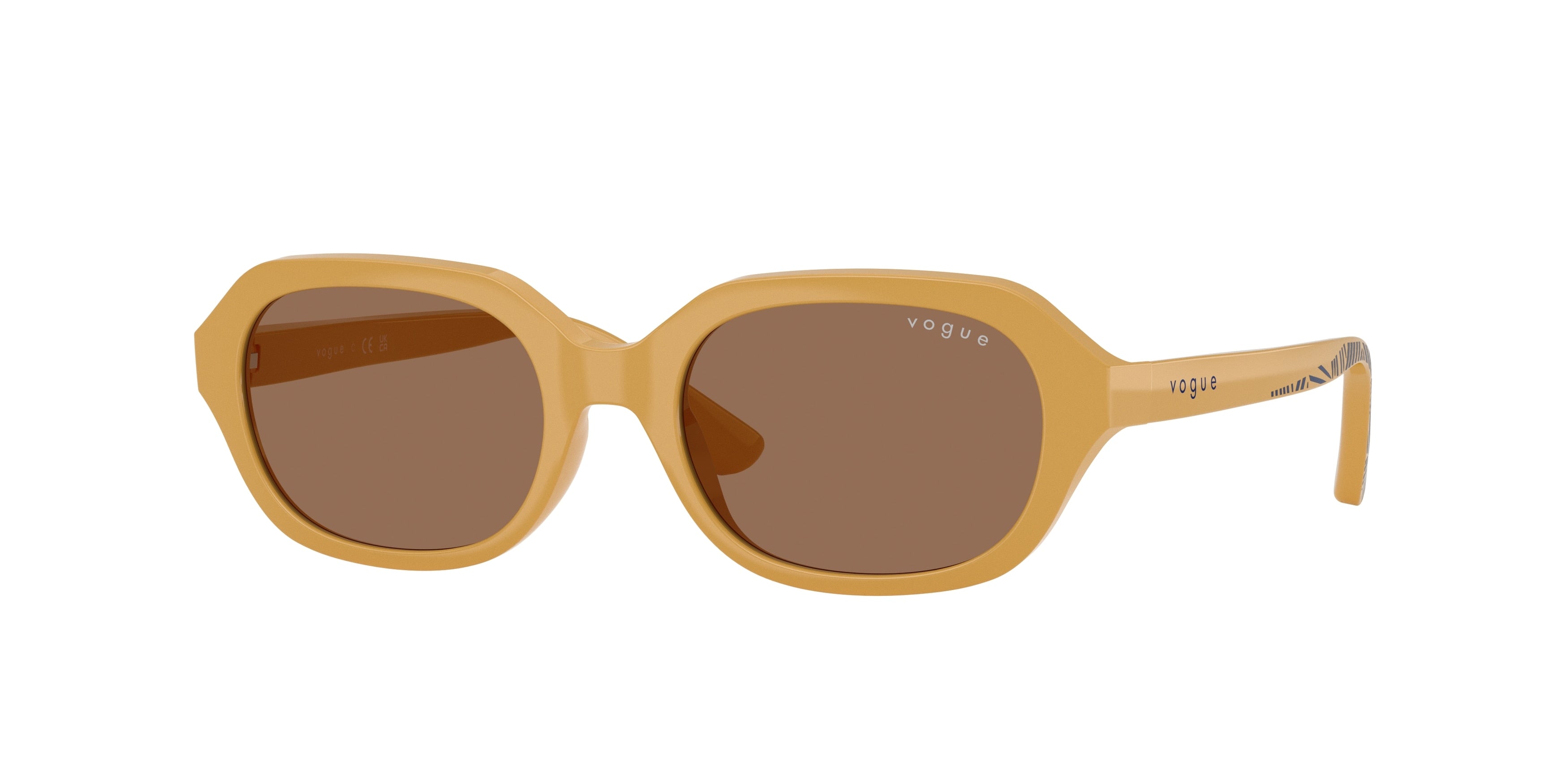 VOGUE JUNIOR SUN VJ2035 Irregular Sunglasses  327373-Full Dark Yellow 48-130-17 - Color Map Blue
