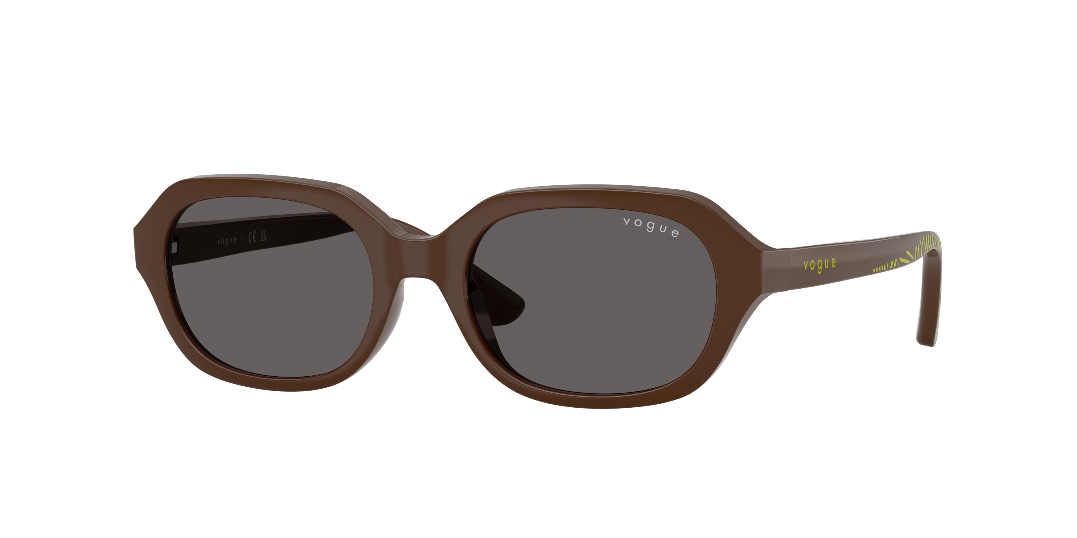 VOGUE JUNIOR SUN VJ2035 Irregular Sunglasses  327587-Full Brown 48-130-17 - Color Map Brown
