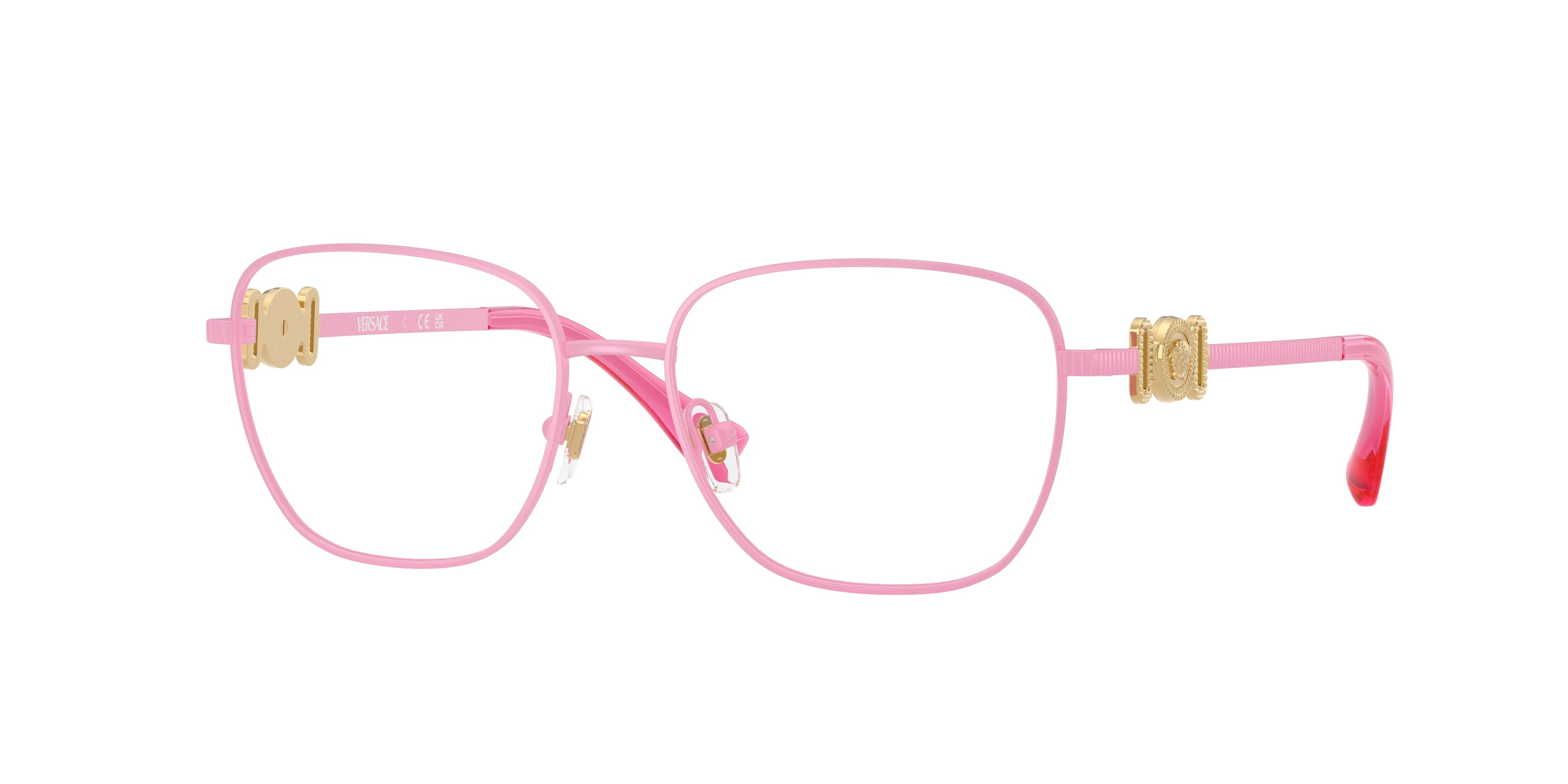 Versace Kids VK1003 Phantos Eyeglasses  1496-Pink 50-130-15 - Color Map Pink