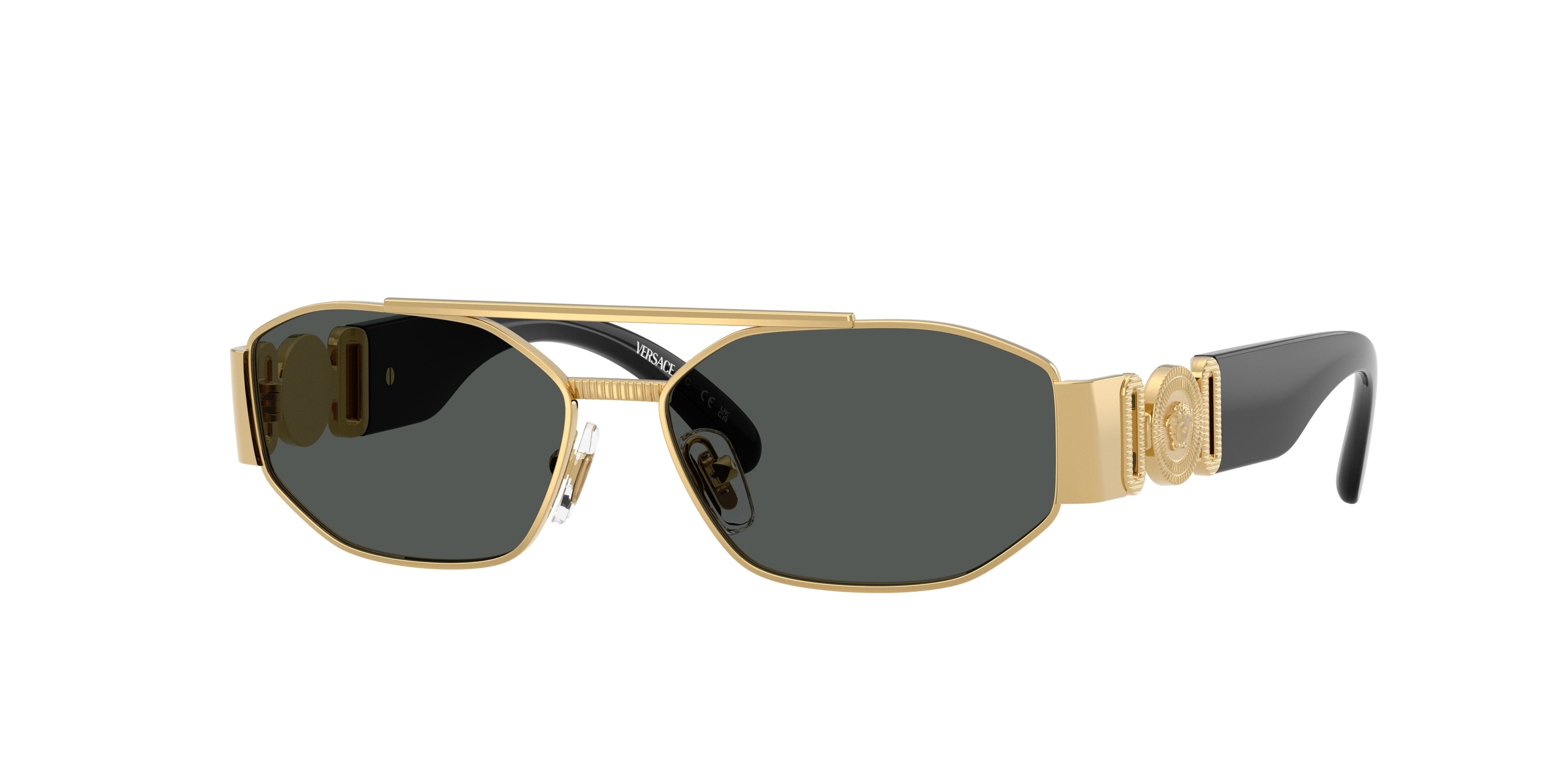 Versace Kids VK2003 Rectangle Sunglasses  100287-Gold 50-130-13 - Color Map Gold
