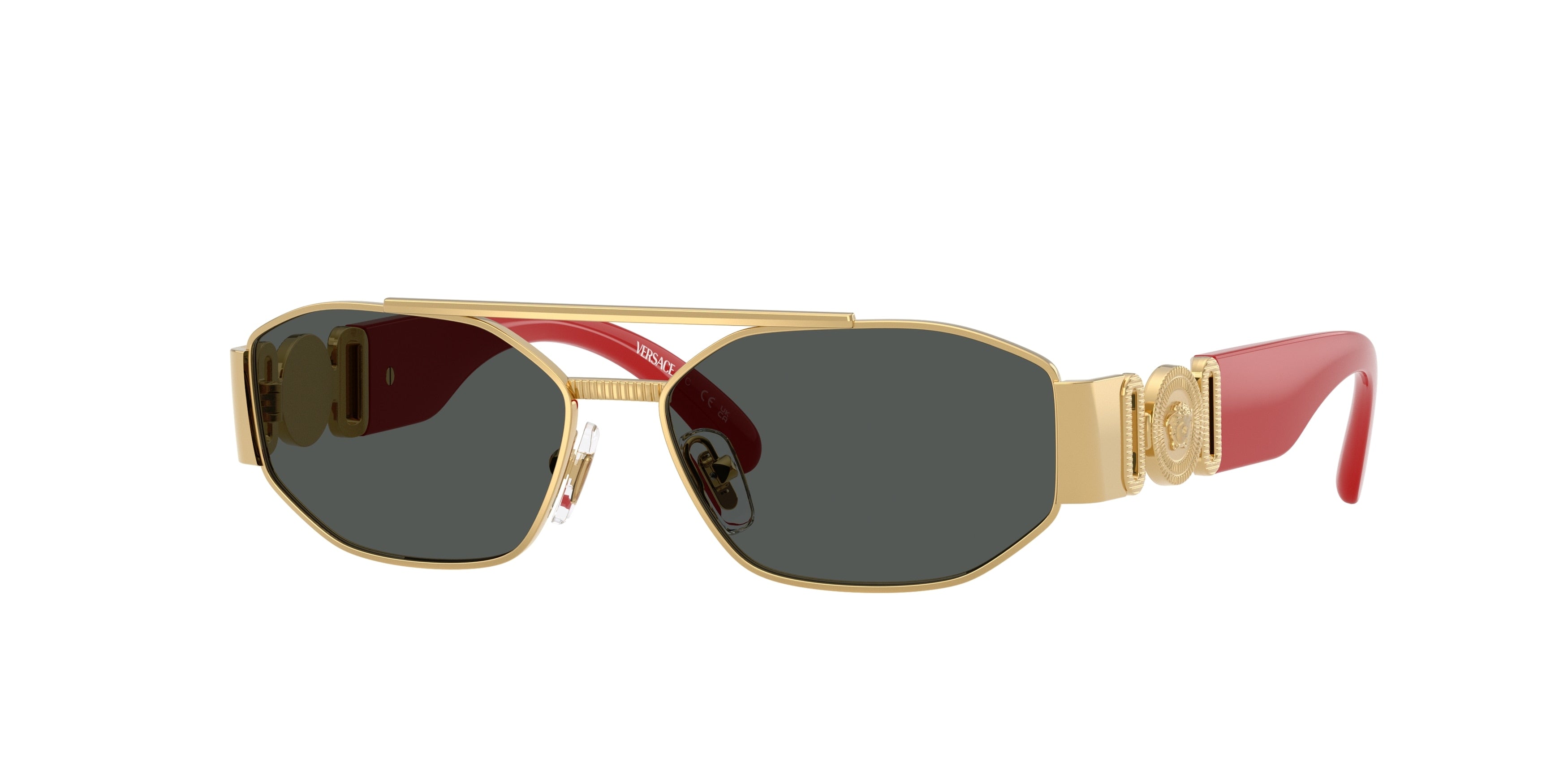 Versace Kids VK2003 Rectangle Sunglasses  151287-Gold 50-130-13 - Color Map Gold