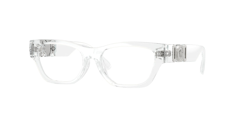 Versace Kids VK3008U Round Eyeglasses  148-Crystal 48-130-15 - Color Map Transparent