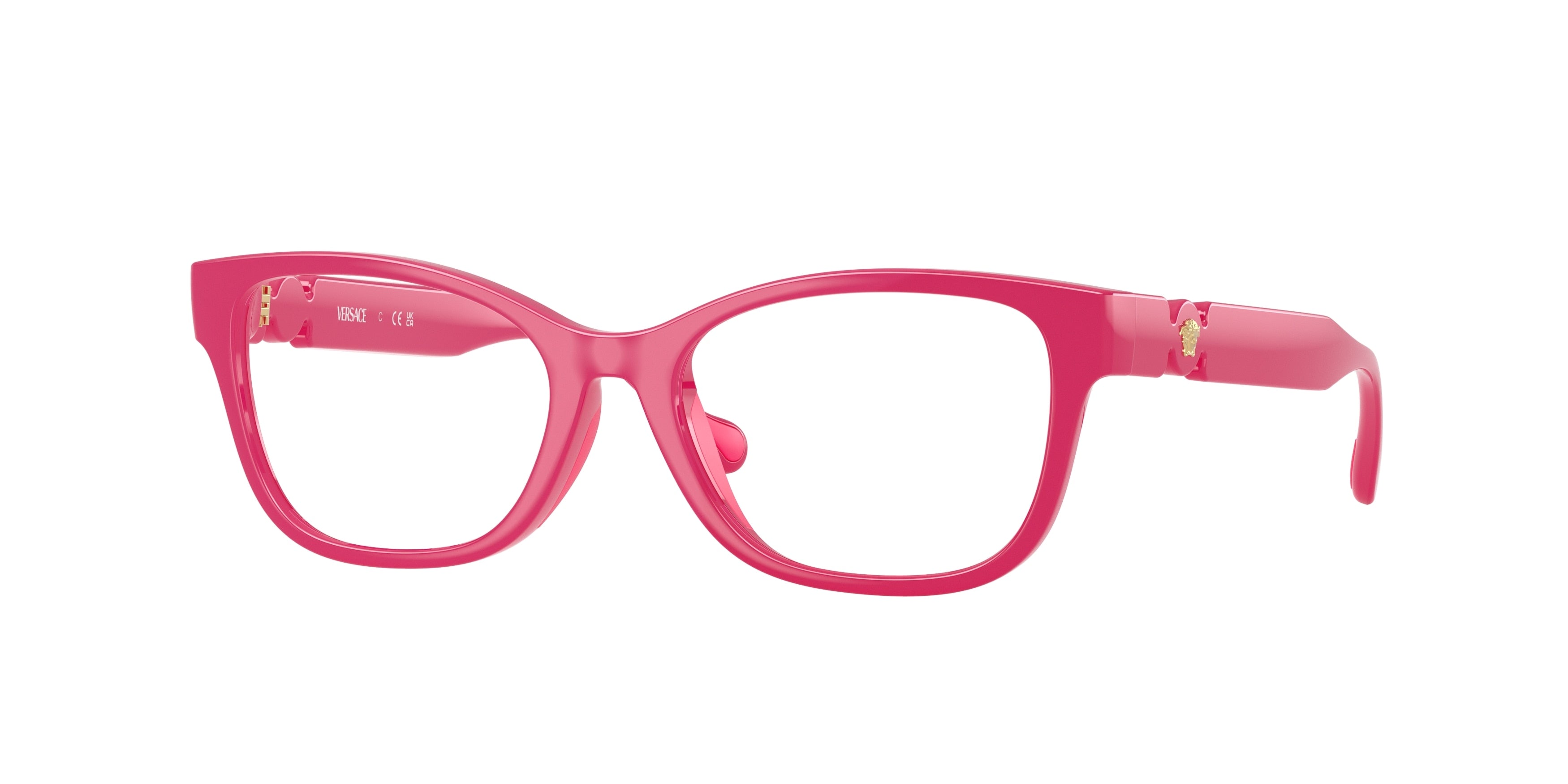 Versace Kids VK3016U Cat Eye Eyeglasses  5527-Fucsia 49-130-16 - Color Map Pink