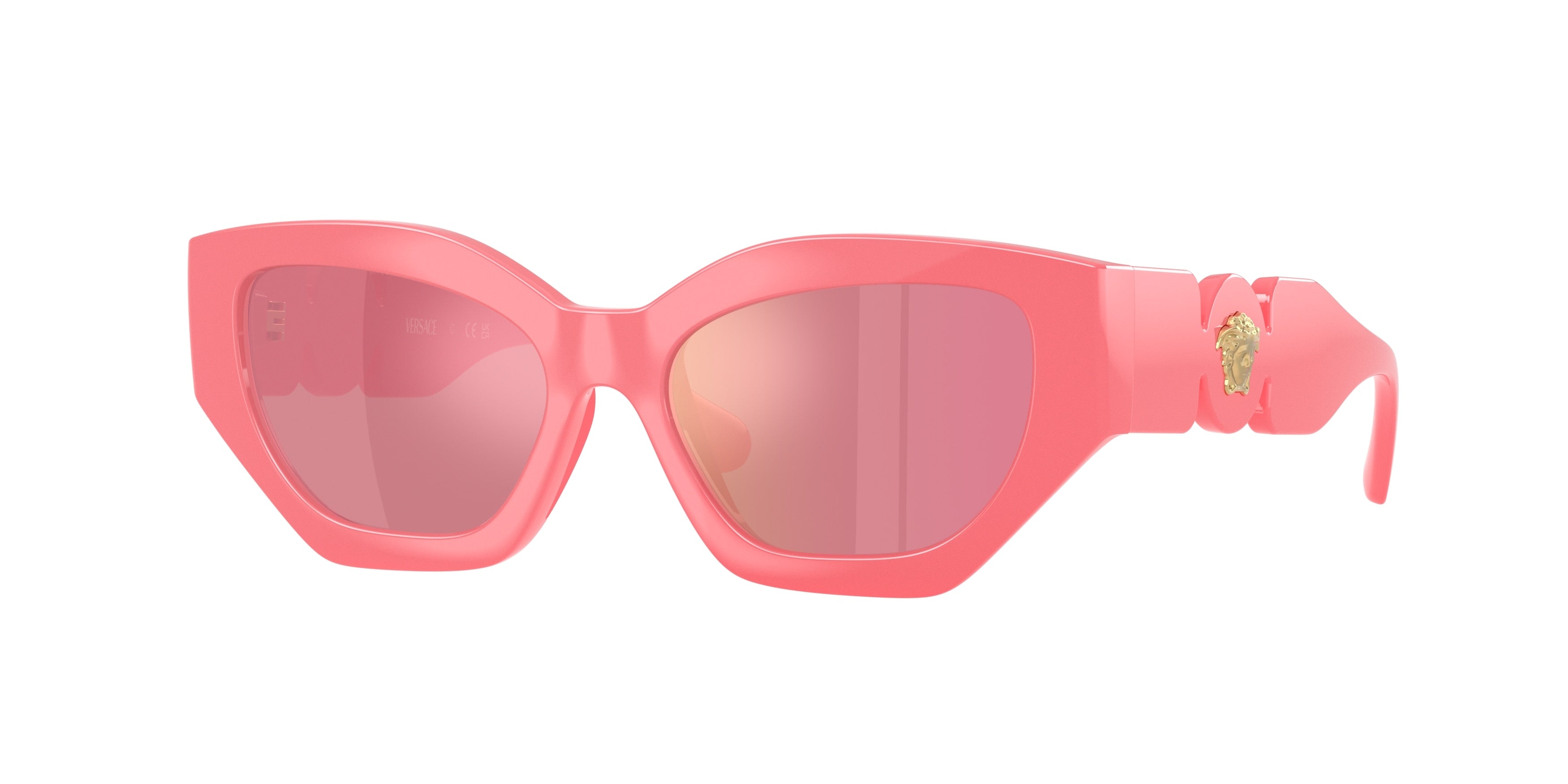 Versace Kids VK4007U Irregular Sunglasses  5545/Z-Pink 48-130-15 - Color Map Pink
