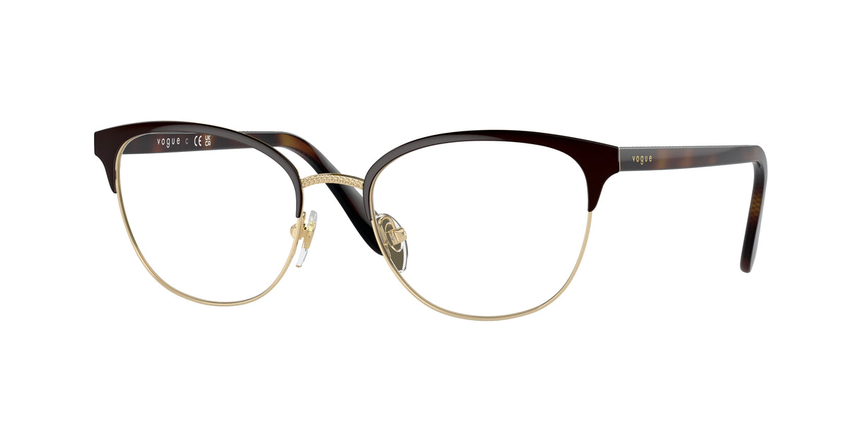 Vogue VO4088 Oval Eyeglasses  997-Brown 52-140-18 - Color Map Brown
