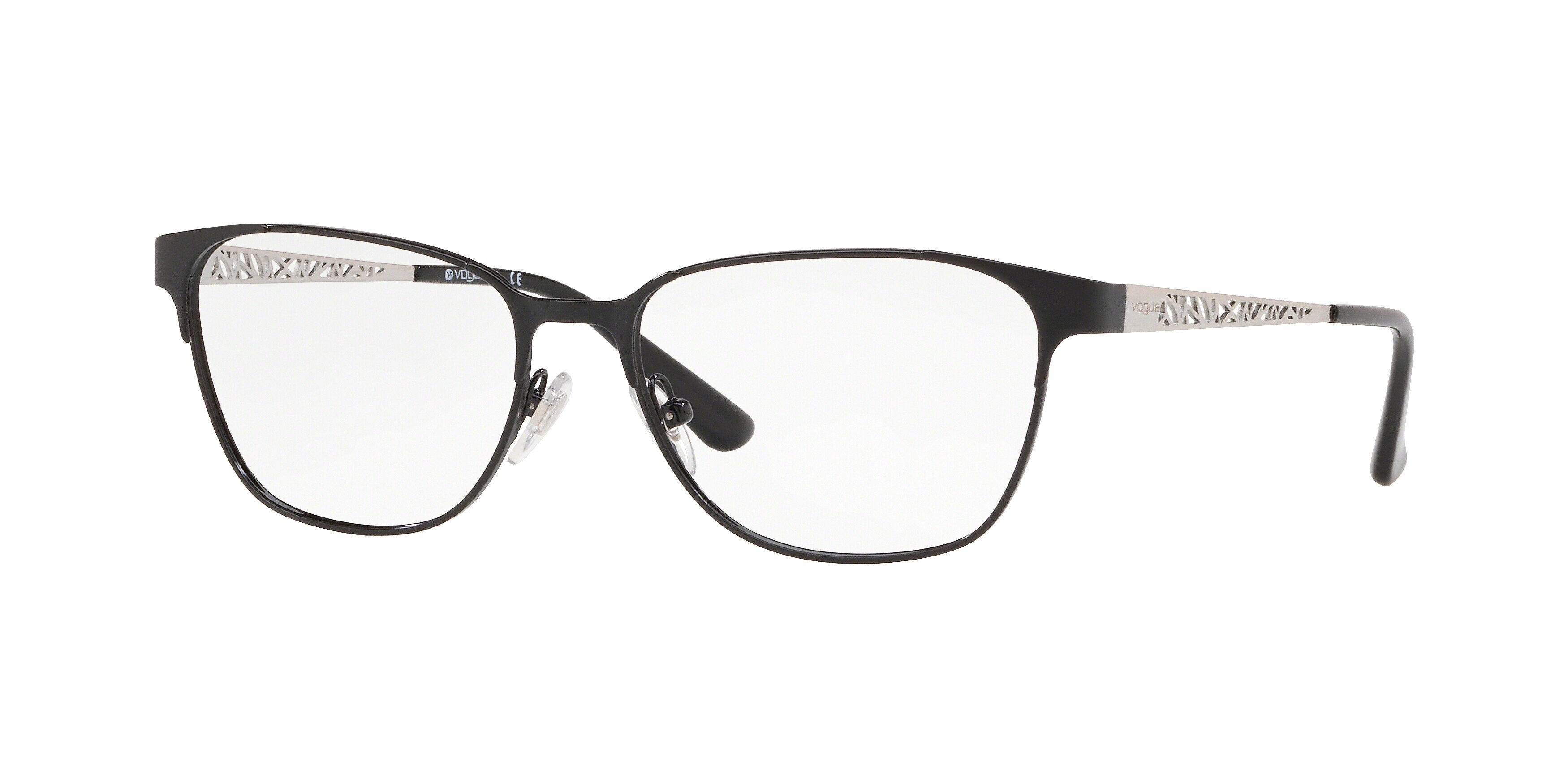 Vogue VO4119 Pillow Eyeglasses  352-Black 53-140-16 - Color Map Black