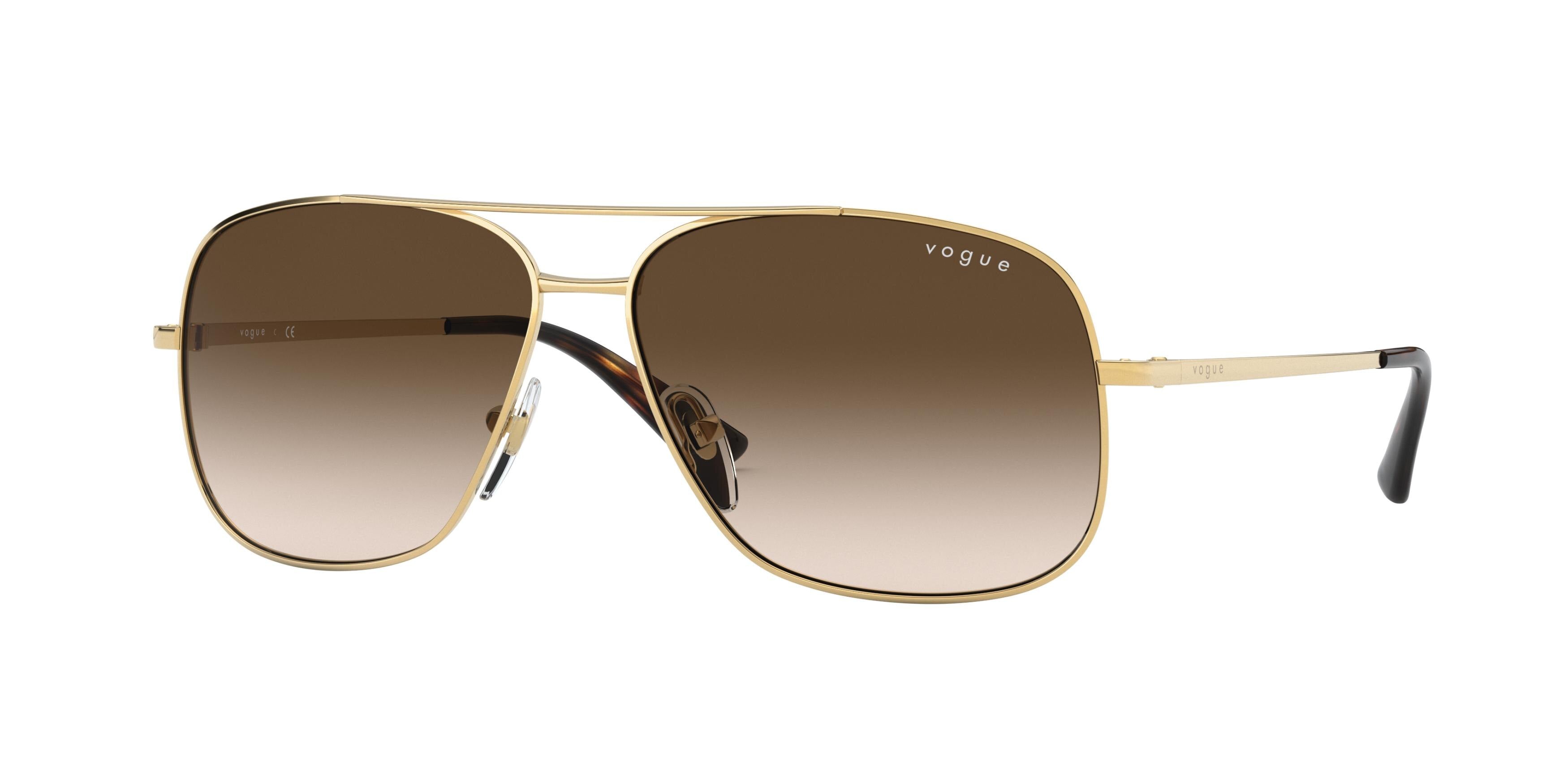 Vogue VO4161S Pillow Sunglasses  280/13-Gold 58-135-13 - Color Map Gold