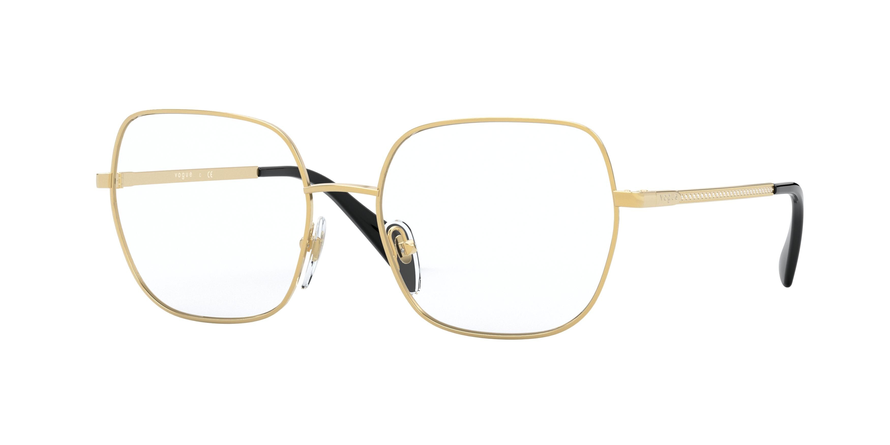 Vogue VO4181B Square Eyeglasses  280-Gold 51-135-17 - Color Map Gold