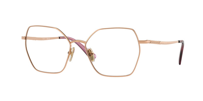 Vogue VO4196 Irregular Eyeglasses  5152-Rose Gold 53-140-16 - Color Map Gold